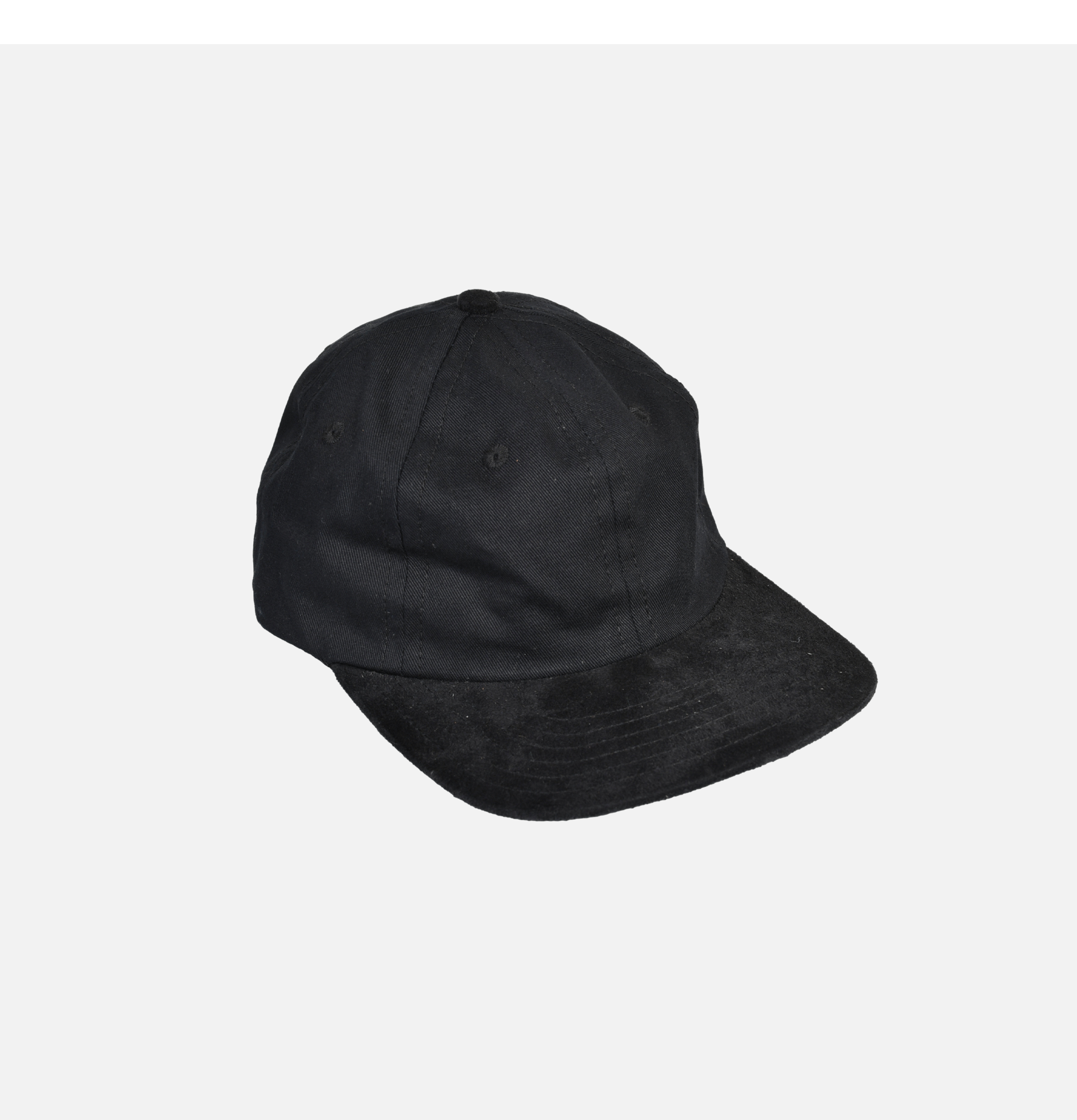 Lite Year Two Tone Moleskin&twill Black Cap