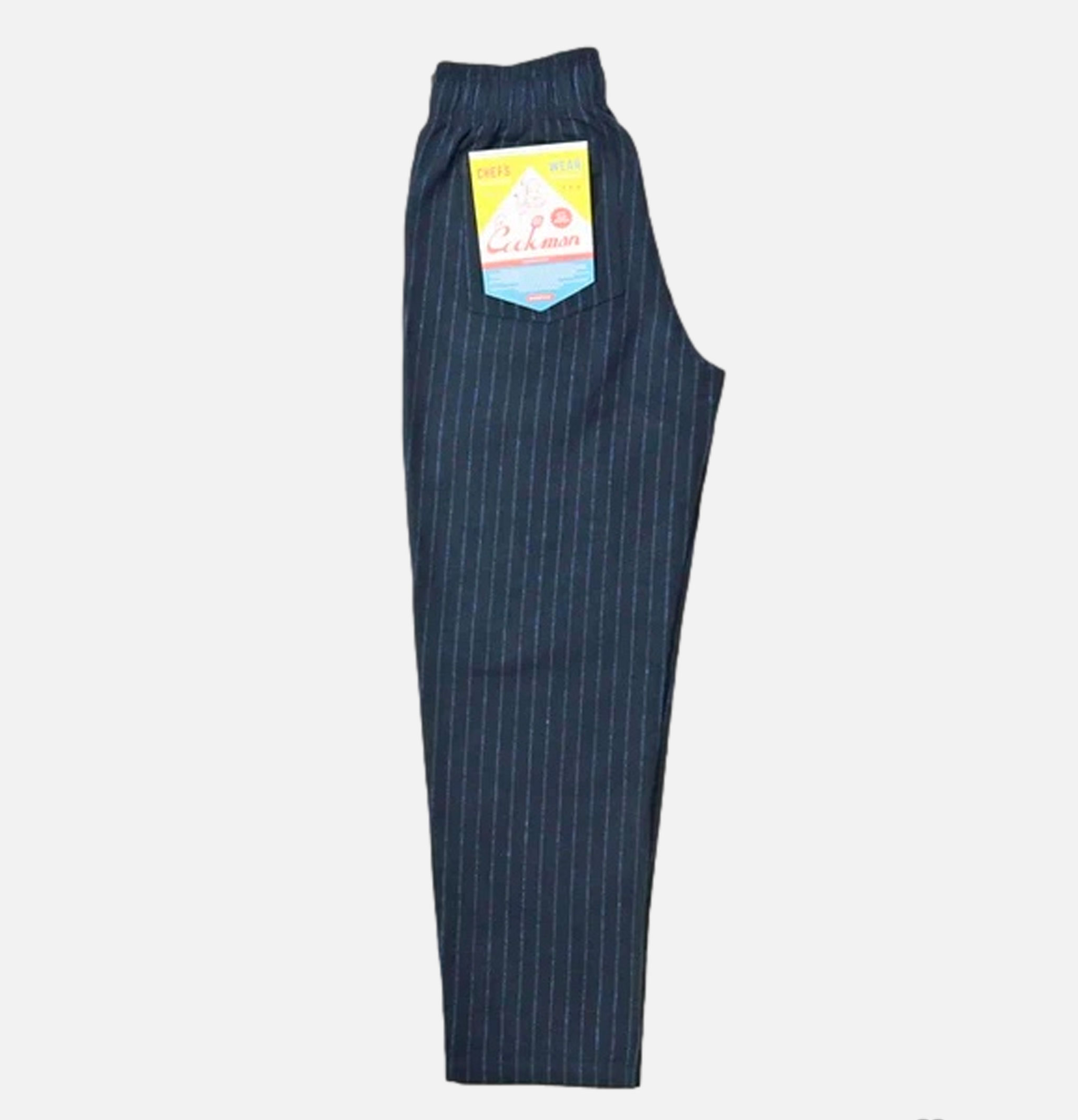Chef Pant Light tweed Strip Navy