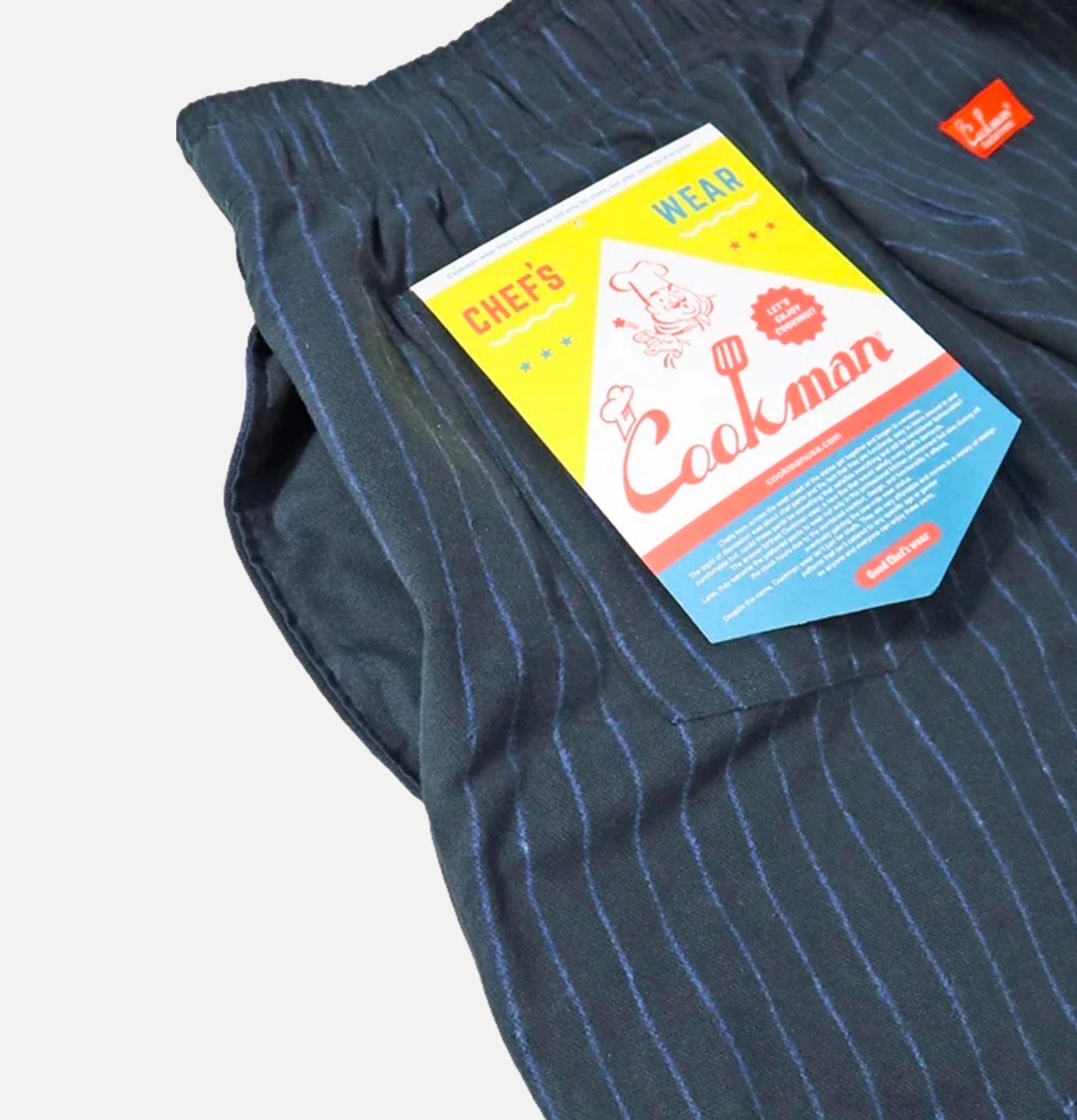 Chef Pant Light tweed Strip Navy