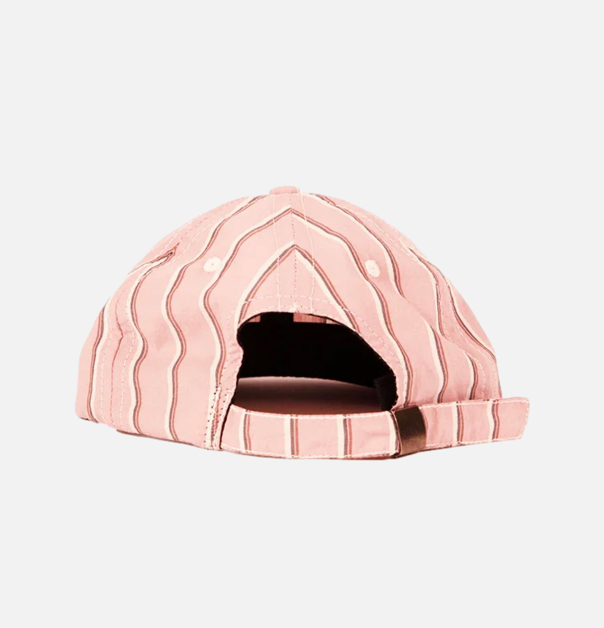 Lite Year Baseball Cap Stripe 6 Panel Pink