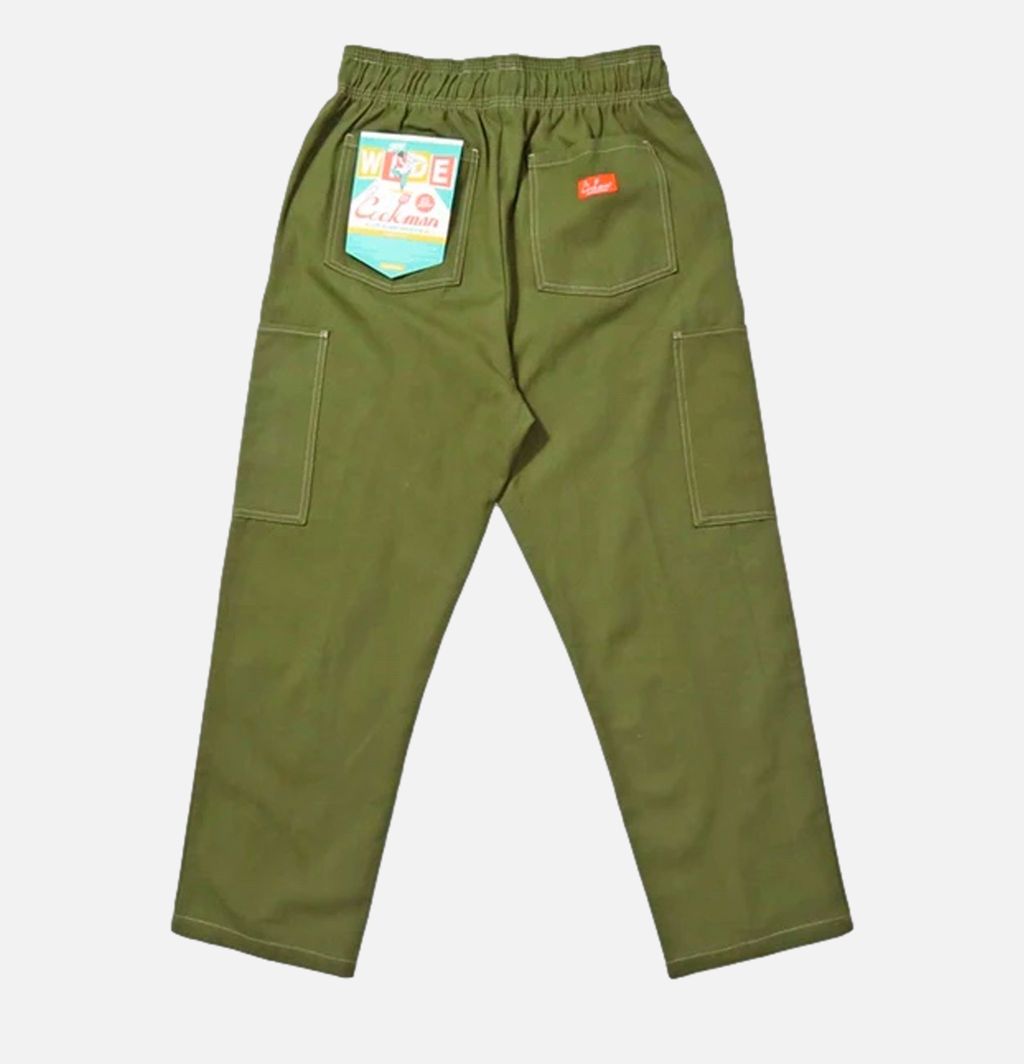 Cookman Semi-large Pantalon Frontpocket Olive