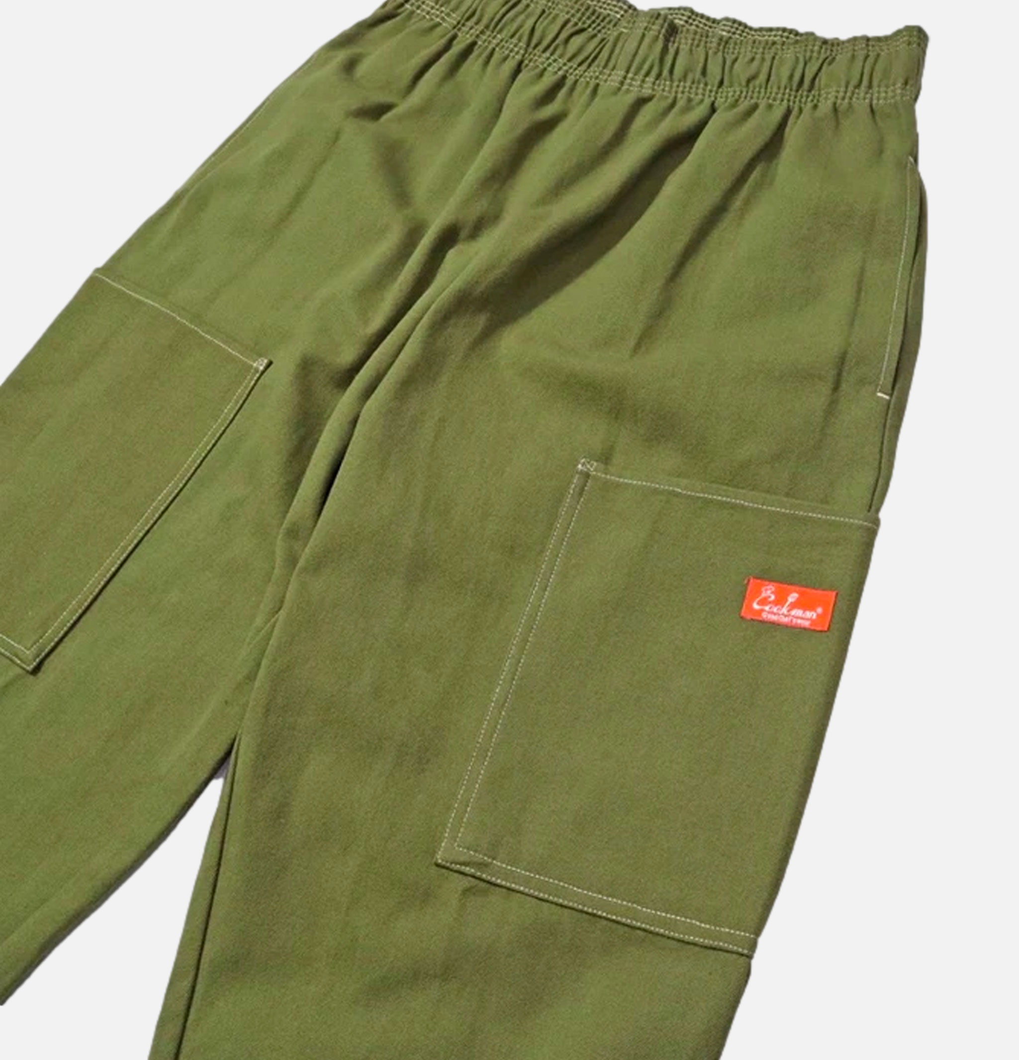 Cookman Semi-large Pantalon Frontpocket Olive