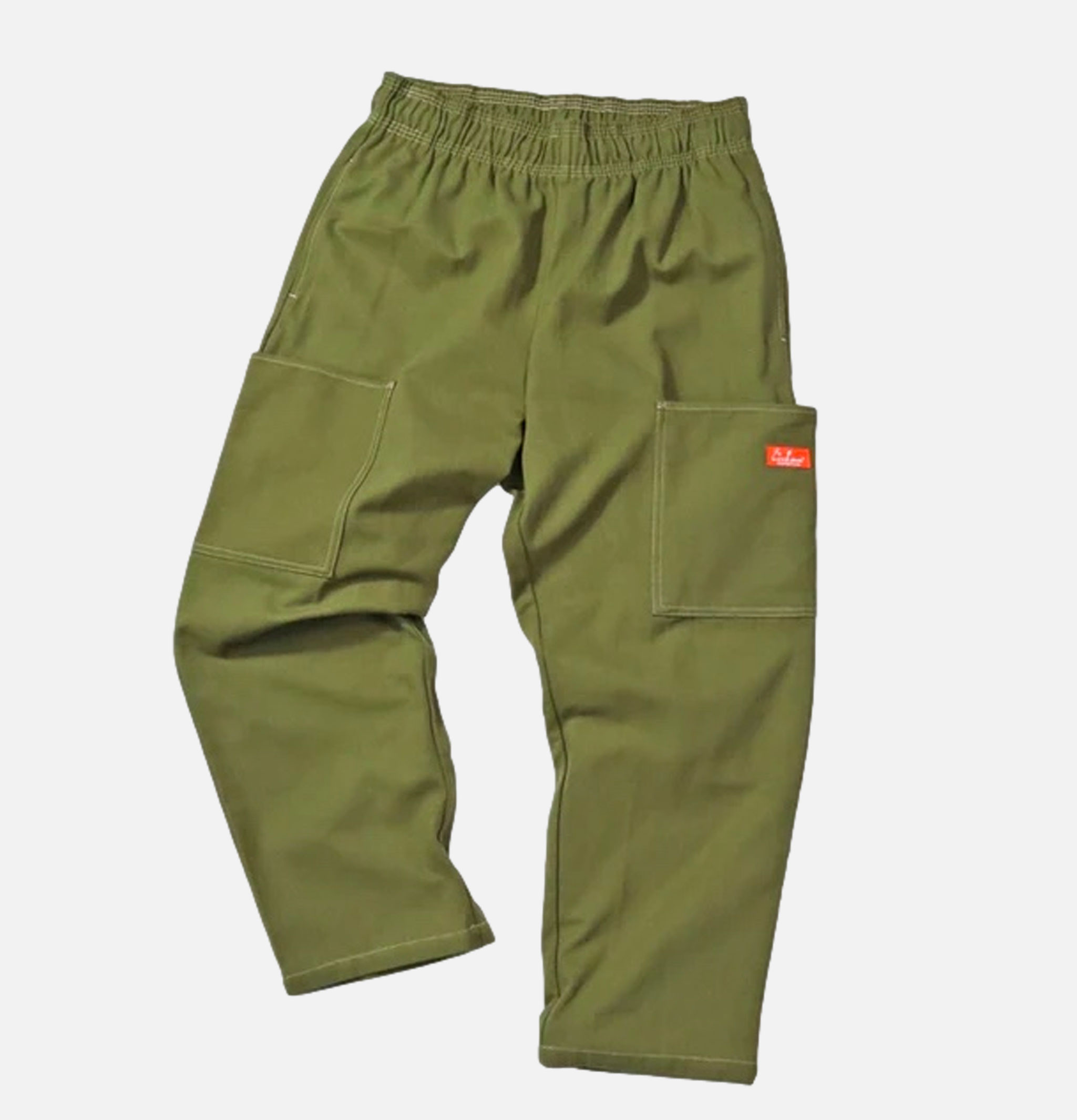 Cookman Semi-large Pantalon Frontpocket Olive