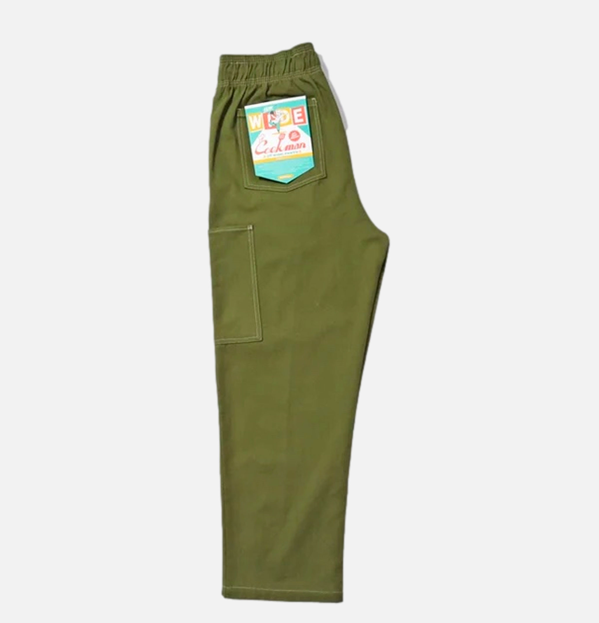Cookman Semi-large Pantalon Frontpocket Olive