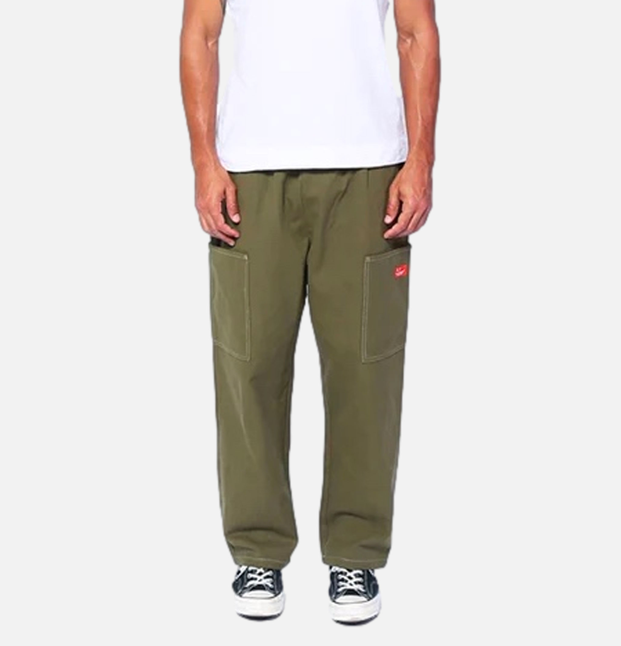 Cookman Semi-large Pantalon Frontpocket Olive