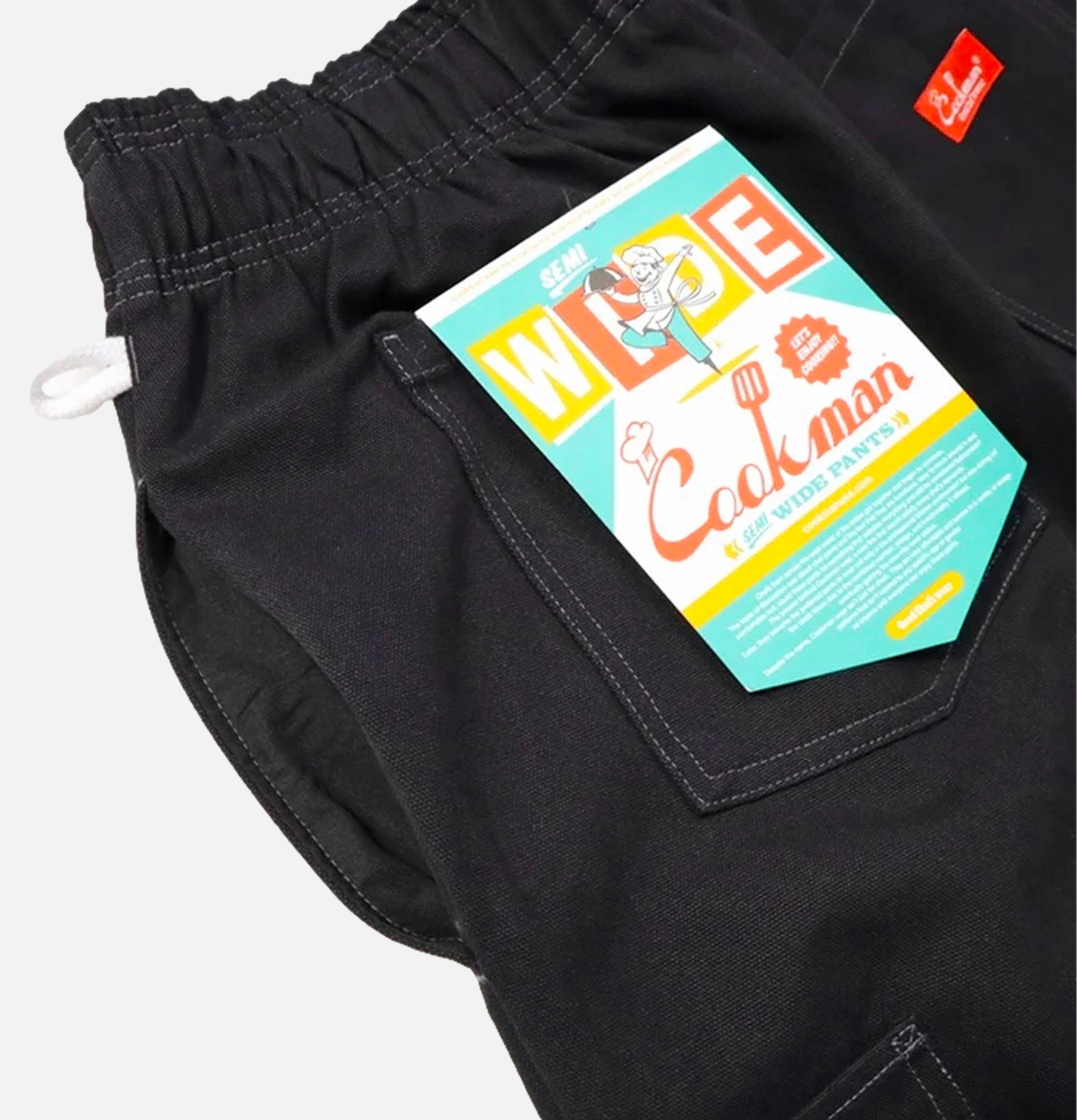 Cookman Semiwide Pant Frontpocket Black