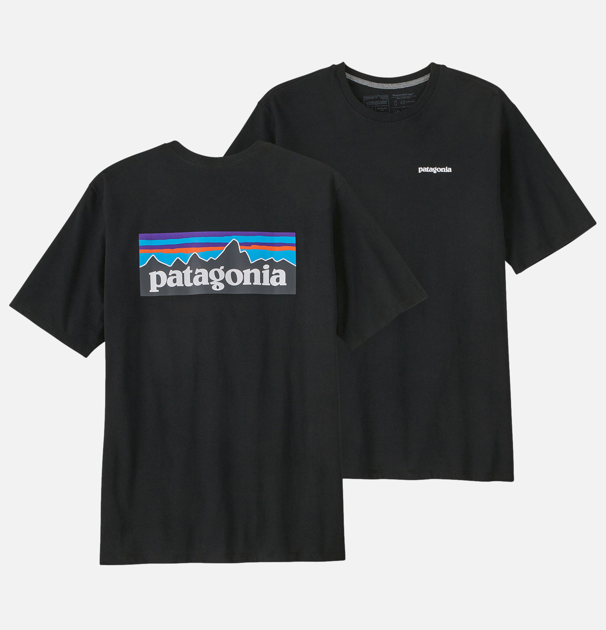Patagonia P6 Logo T-Shirt Black