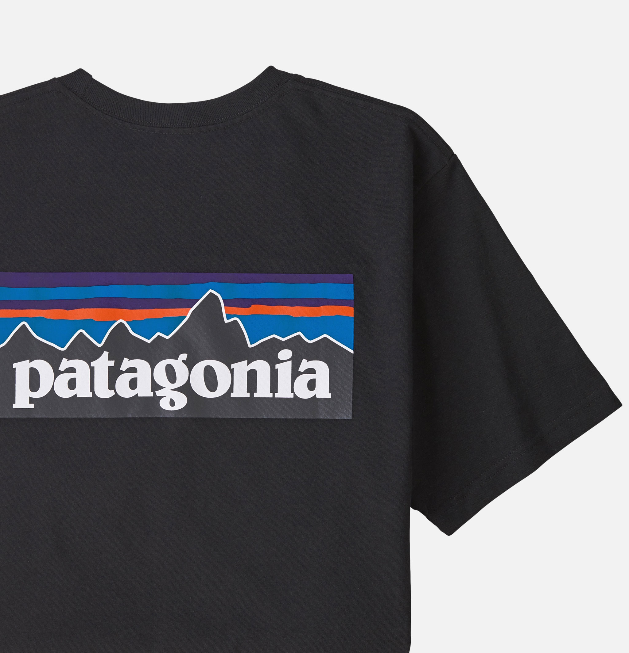 Patagonia P6 Logo T-Shirt Black