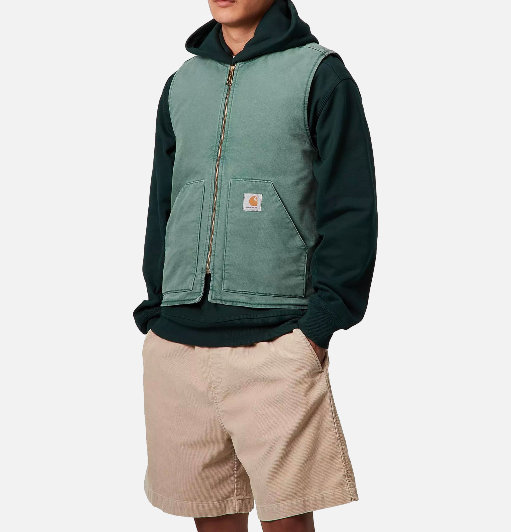Carhartt WIP Classic Vest Silver Pine Green