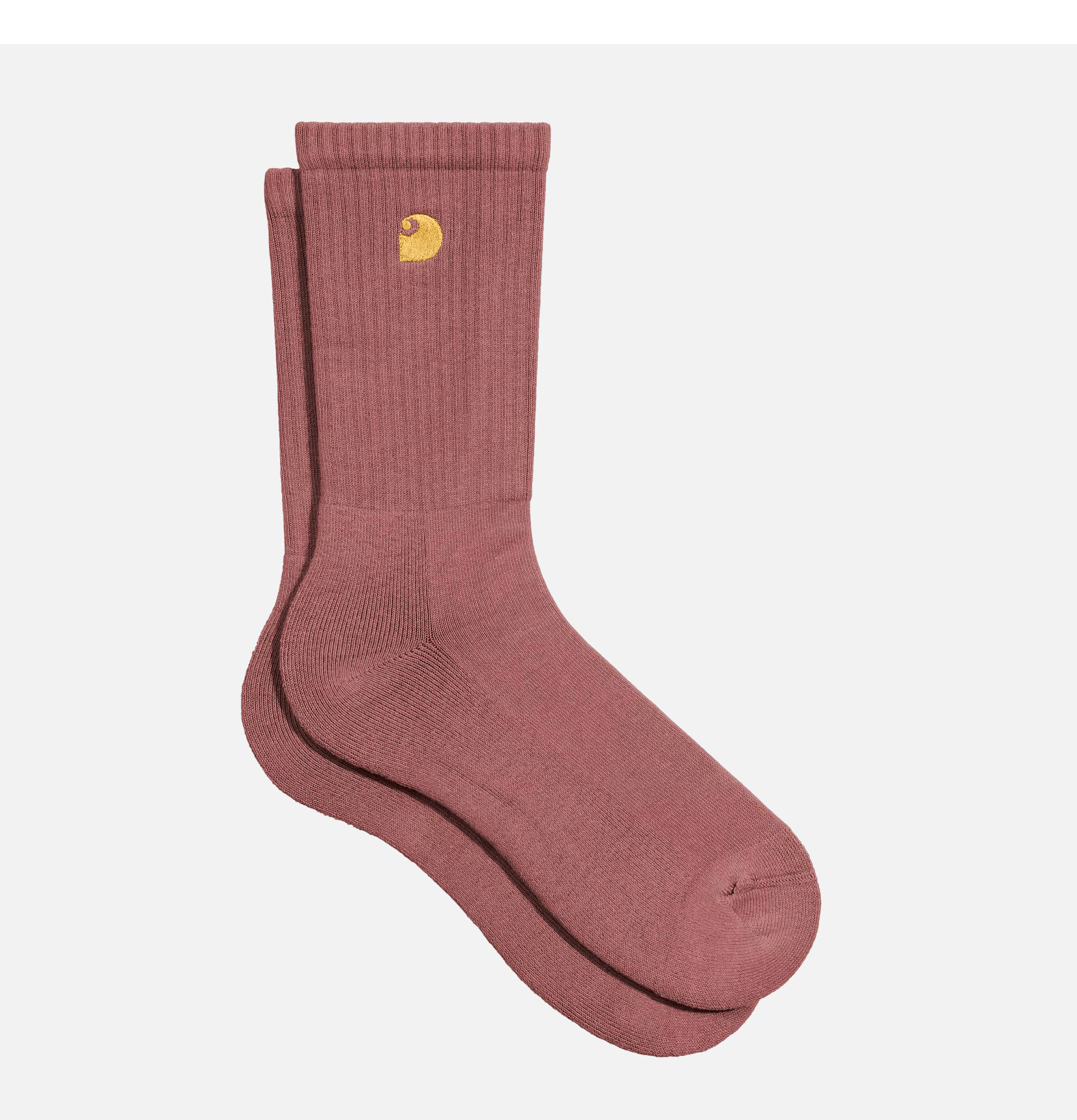 Carhartt WIP Chaussettes Chase Rose Foncé