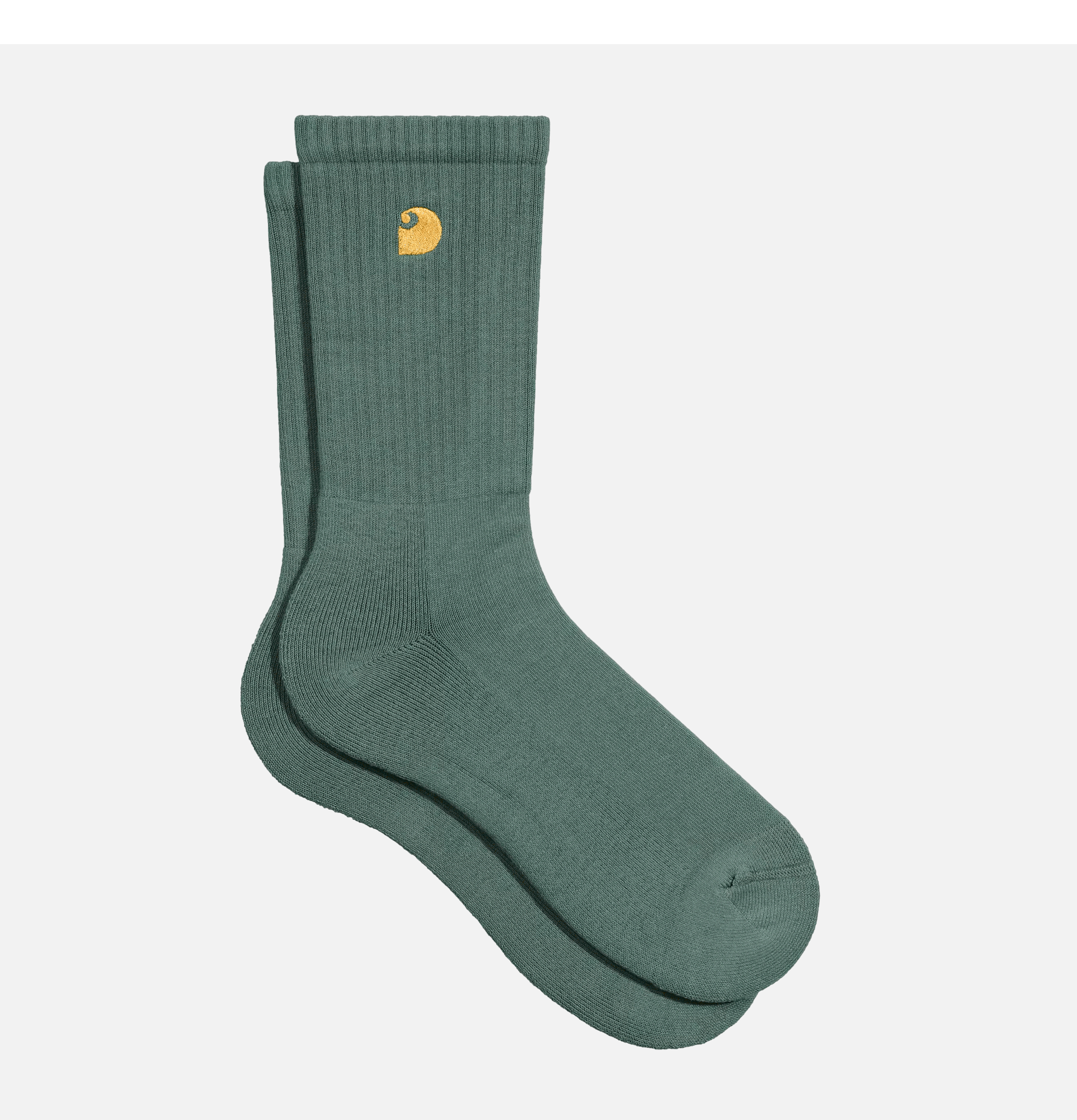 Carhartt WIP Chaussettes Chase Vert Argent