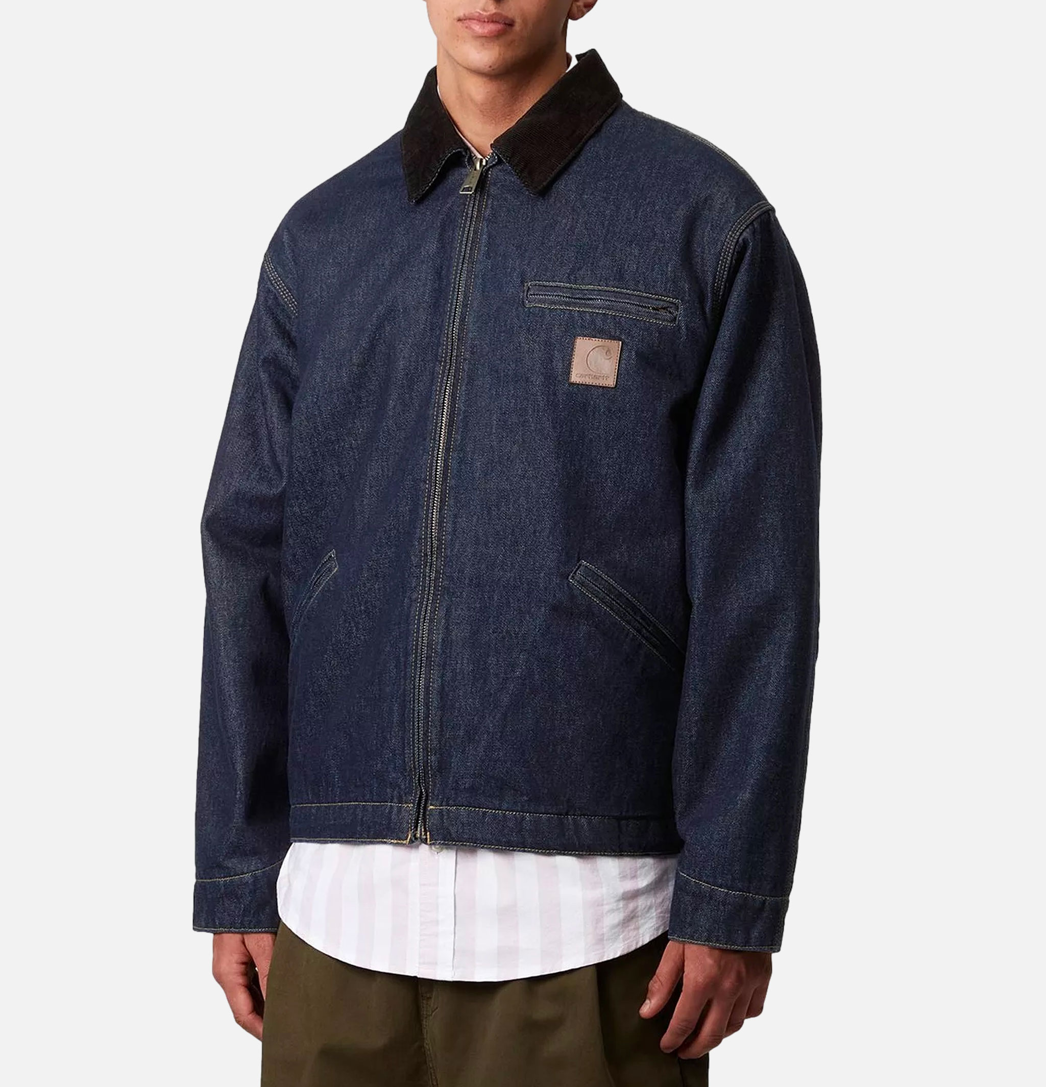 Carhartt WIP Og Detroit Jacket Blue Rinsed