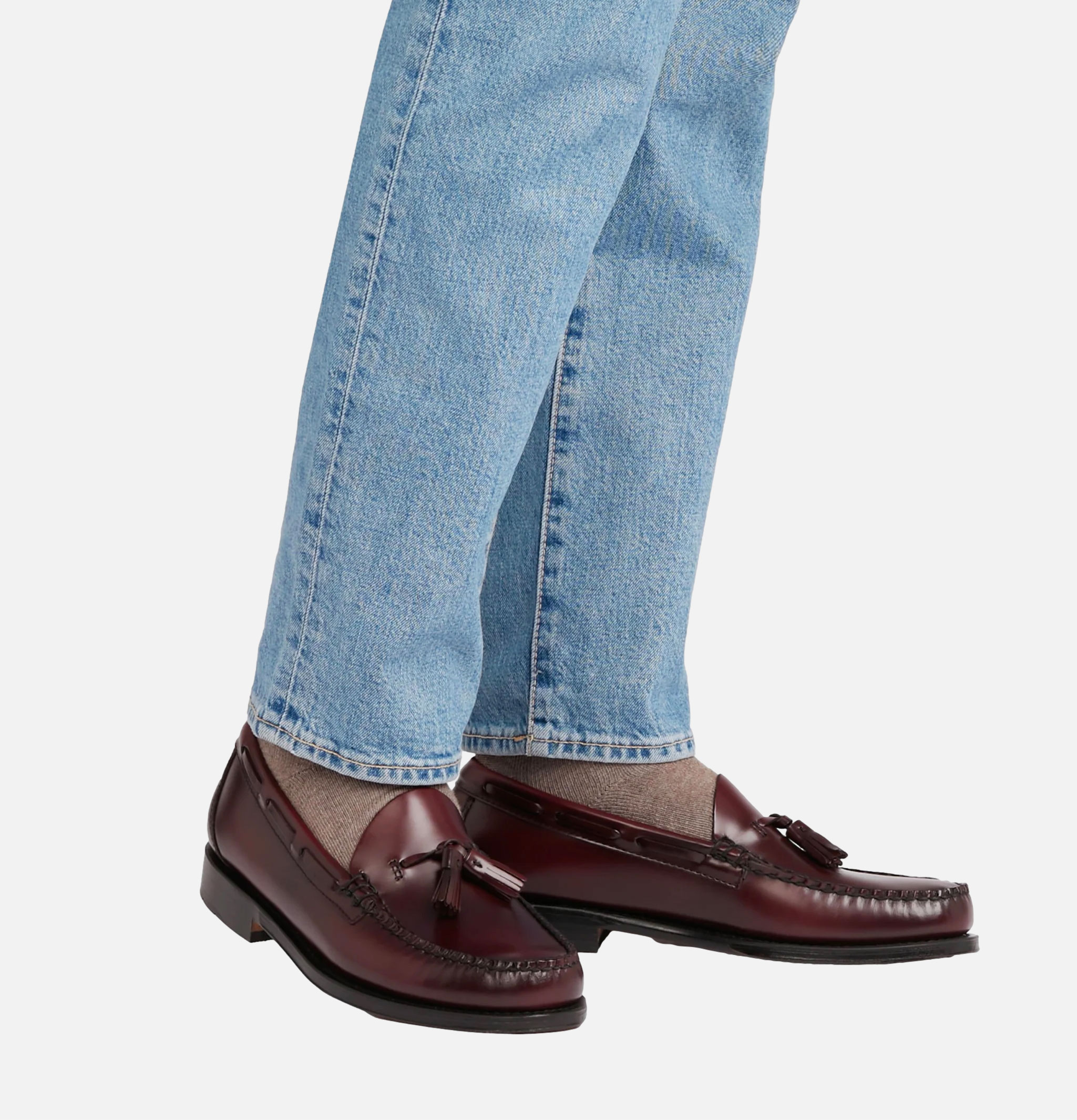 G.H. Bass Weejuns Larkin Tassel Loafers Wine