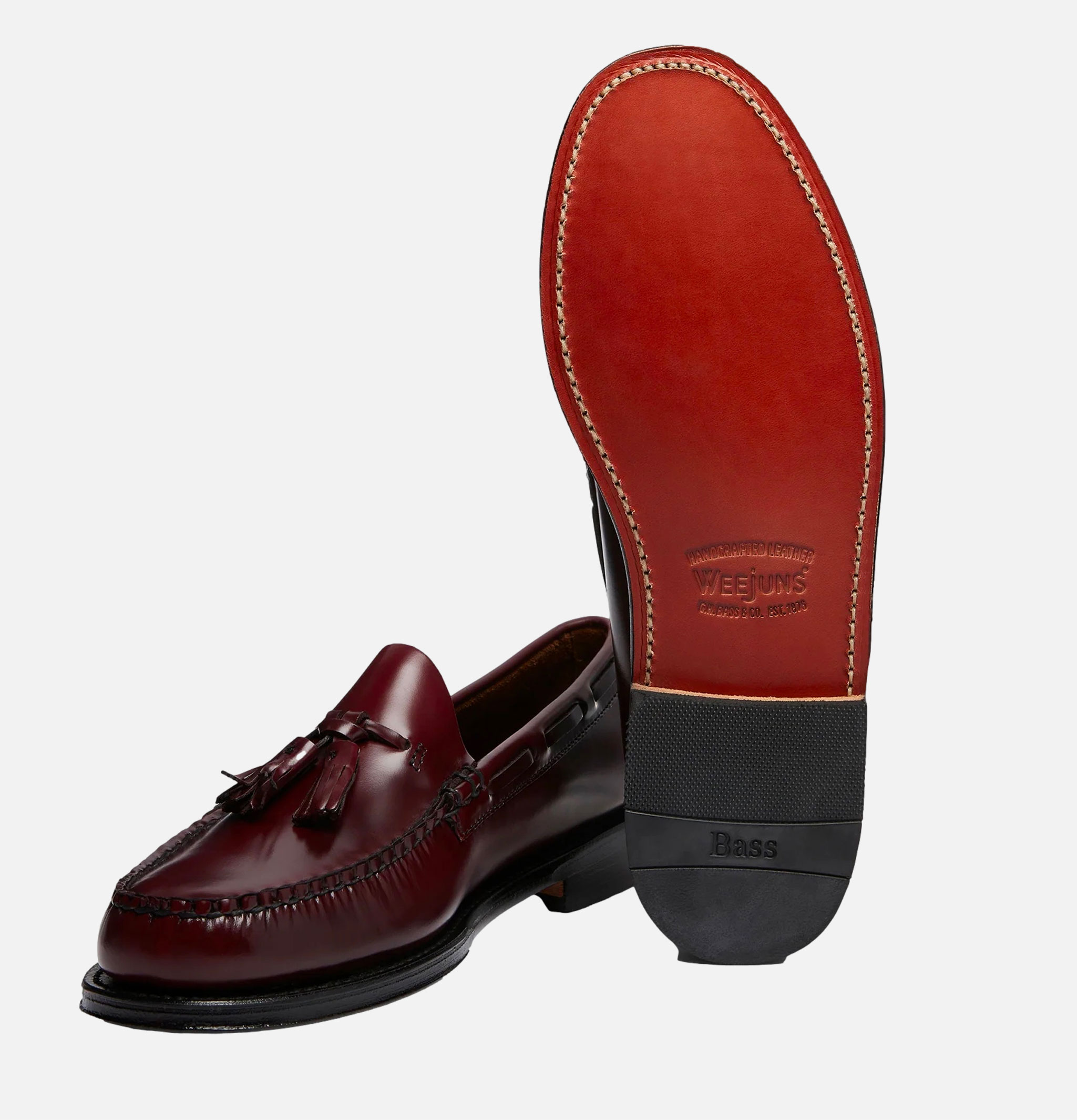 G.H. Bass Weejuns Larkin Tassel Loafers Wine
