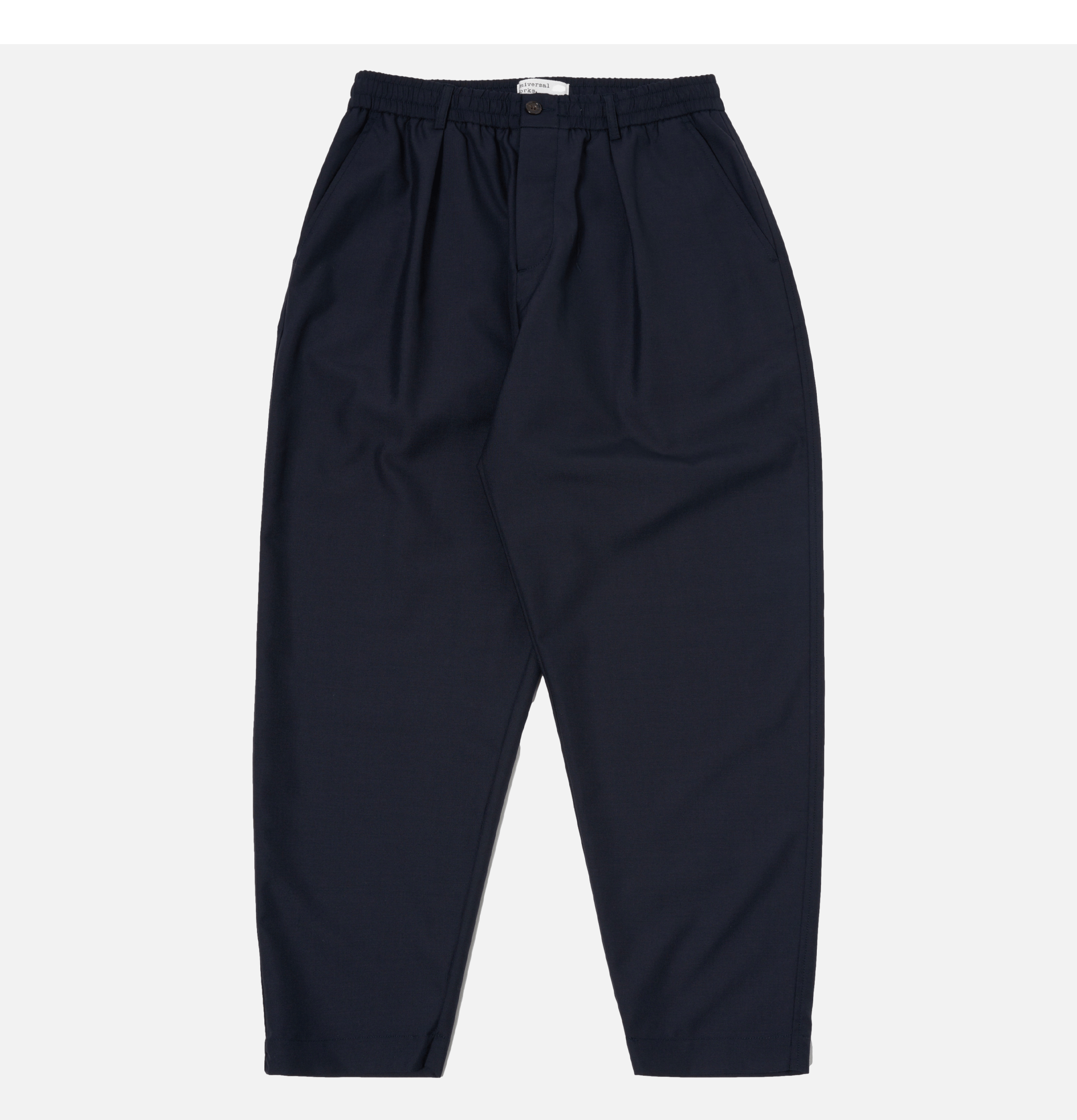 Pleated Trackpant Suiting Navy
