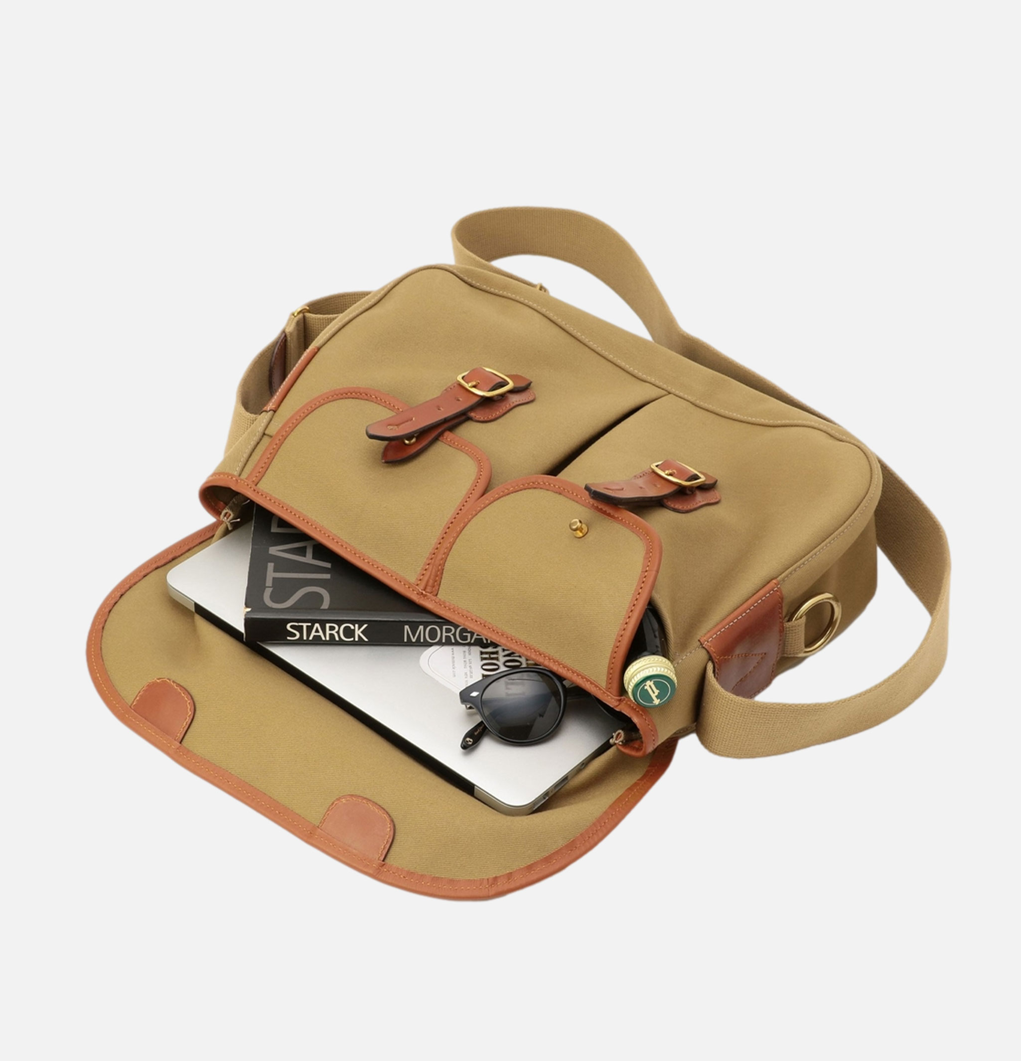 Brady Bag Ariel Trout Canvas Large Khaki.