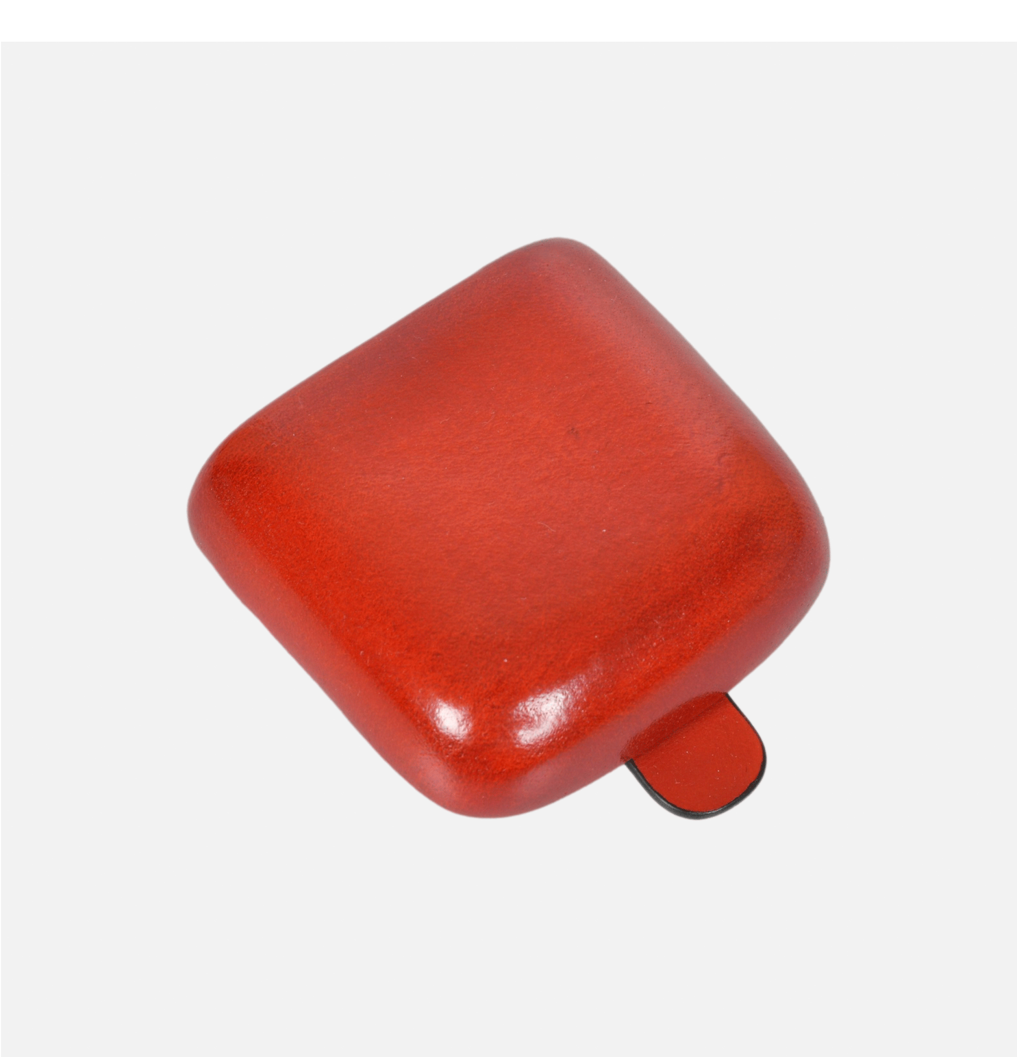Il Bussetto Box Shaped Coin Case Coral Red