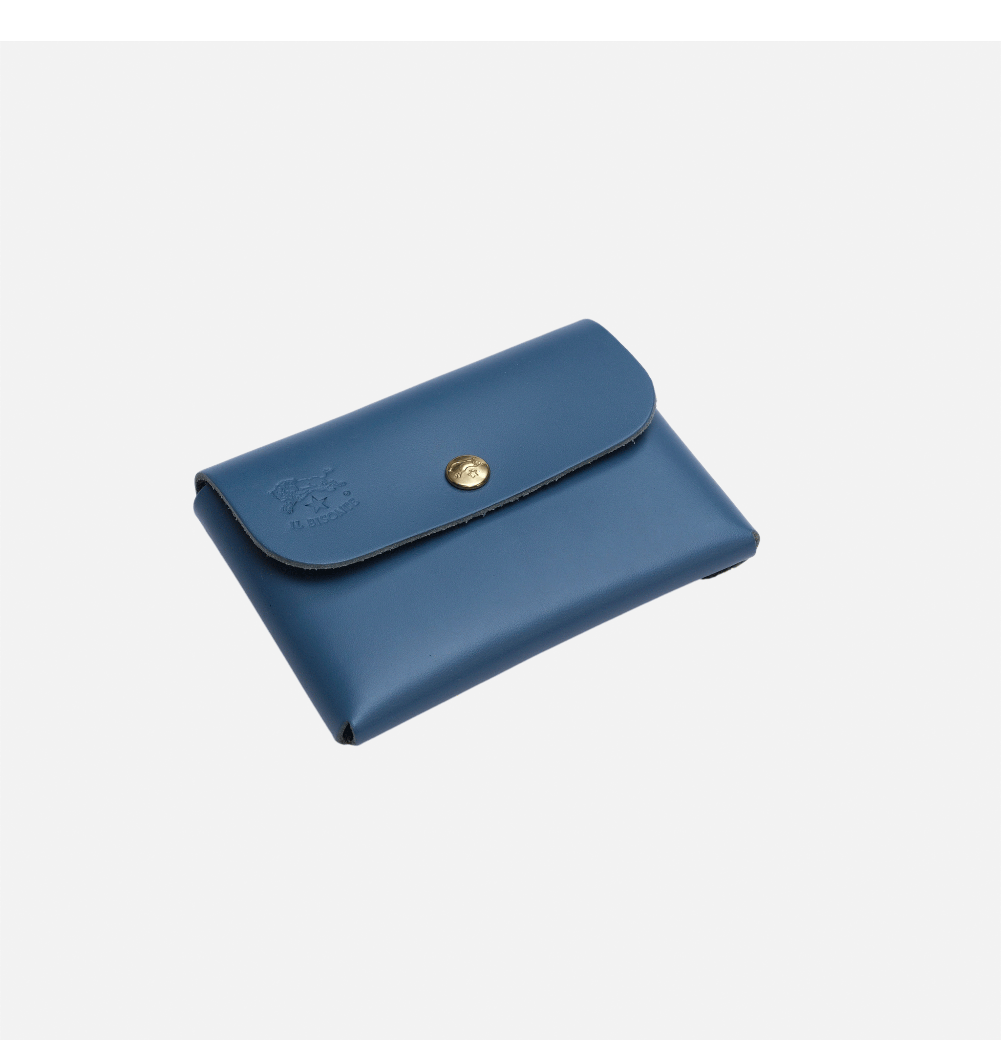 Il Bisonte Porte-Cartes Bleu