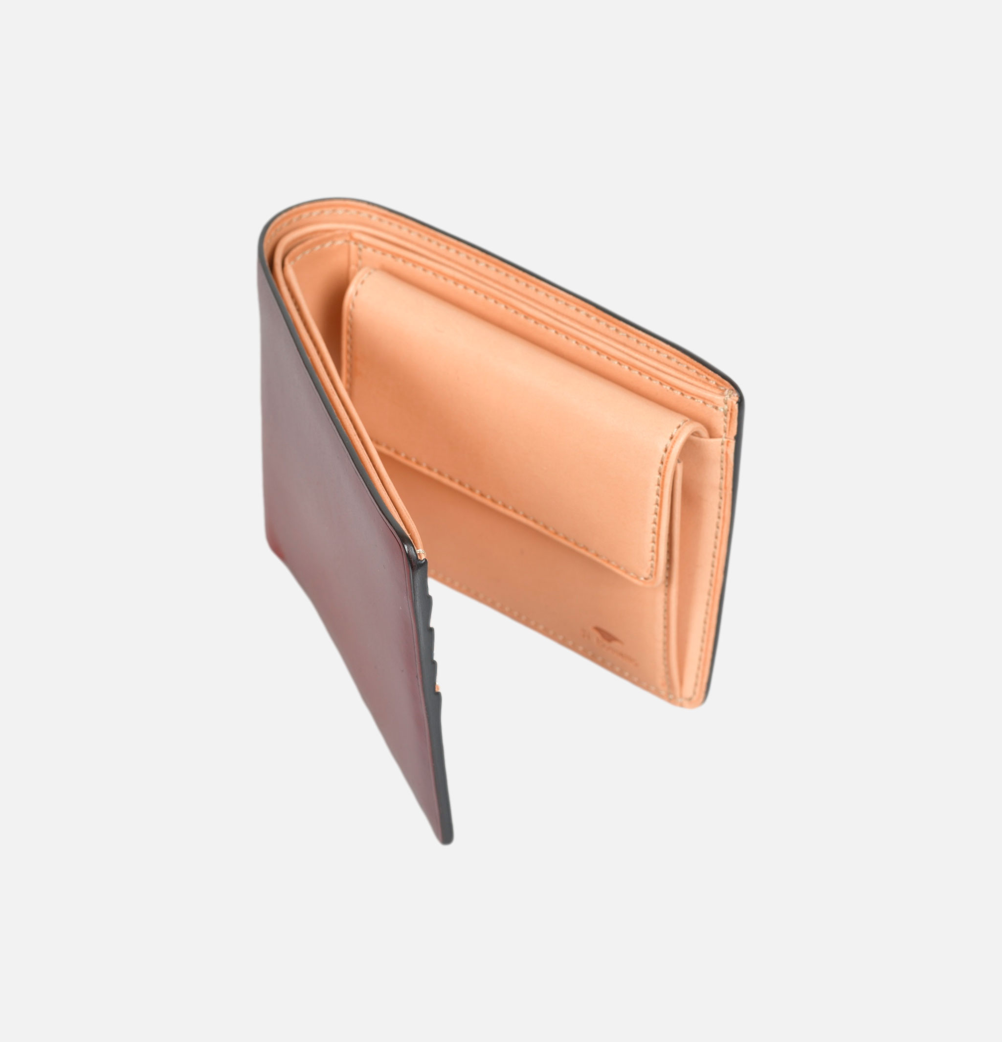 Il bussetto Portefeuille Bi-Fold Bordo