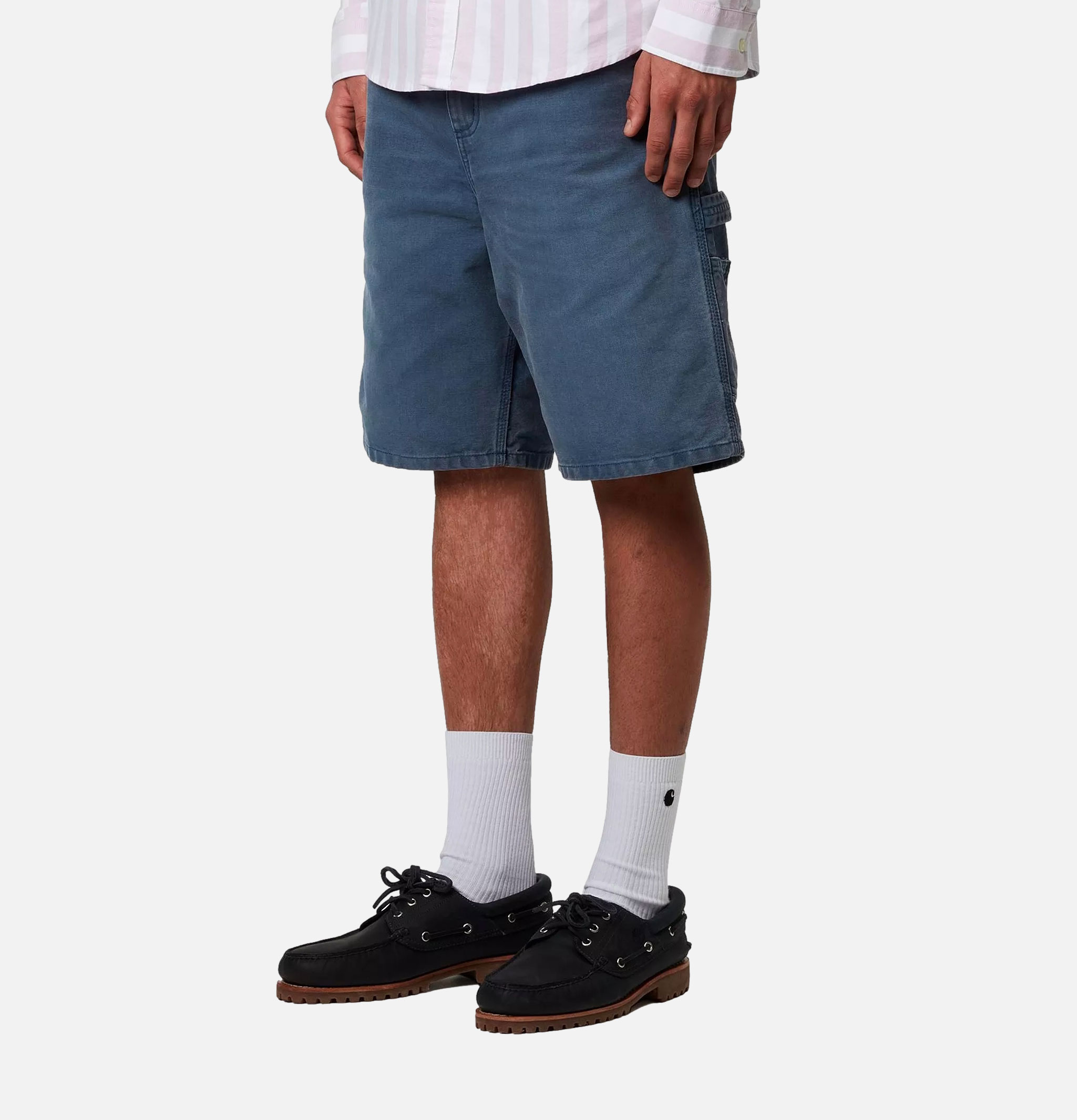 Carhartt WIP Double Knee Short Dusky Blue