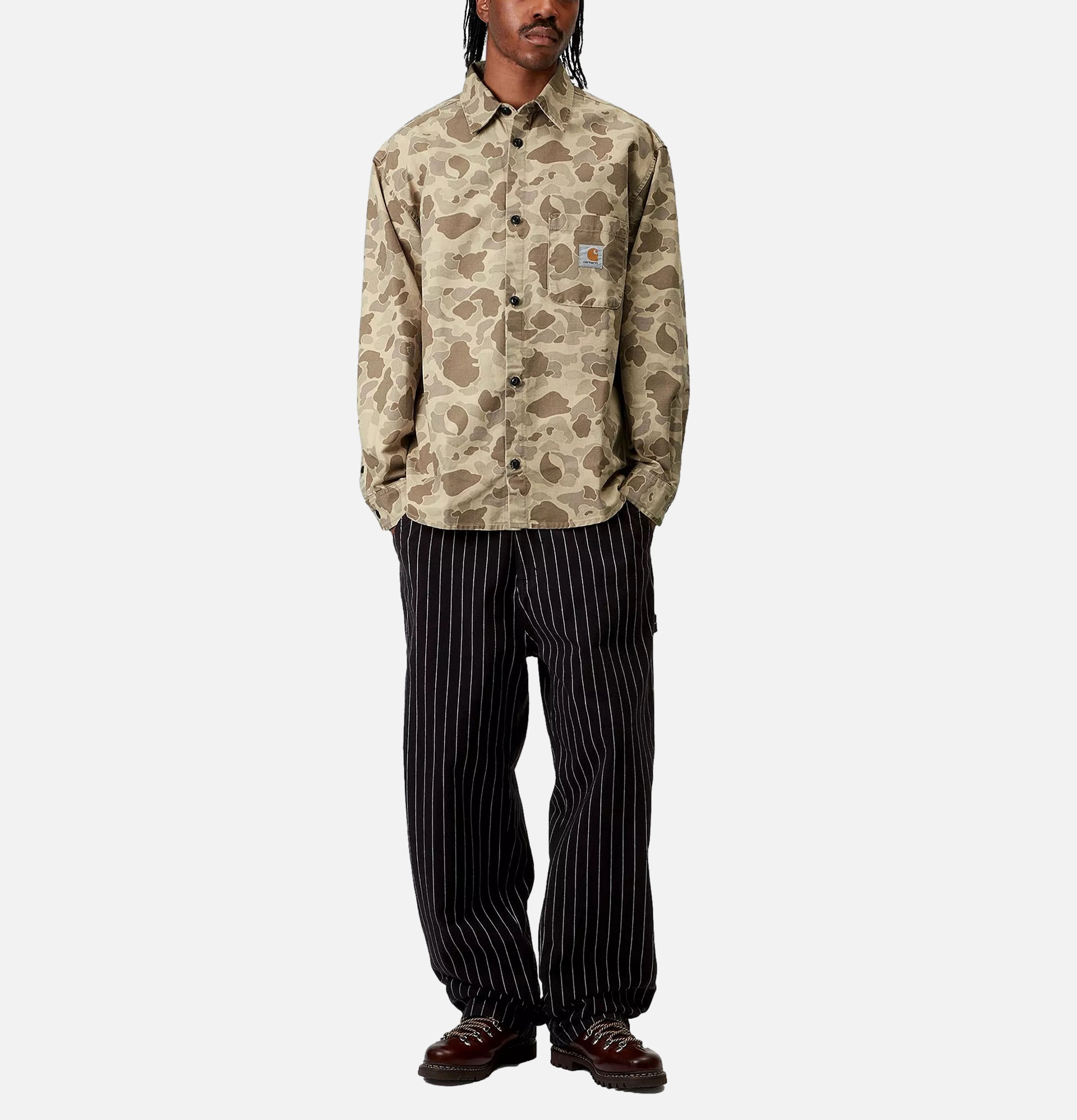 Carhartt WIP Duck Shirt Camo Desert Stone