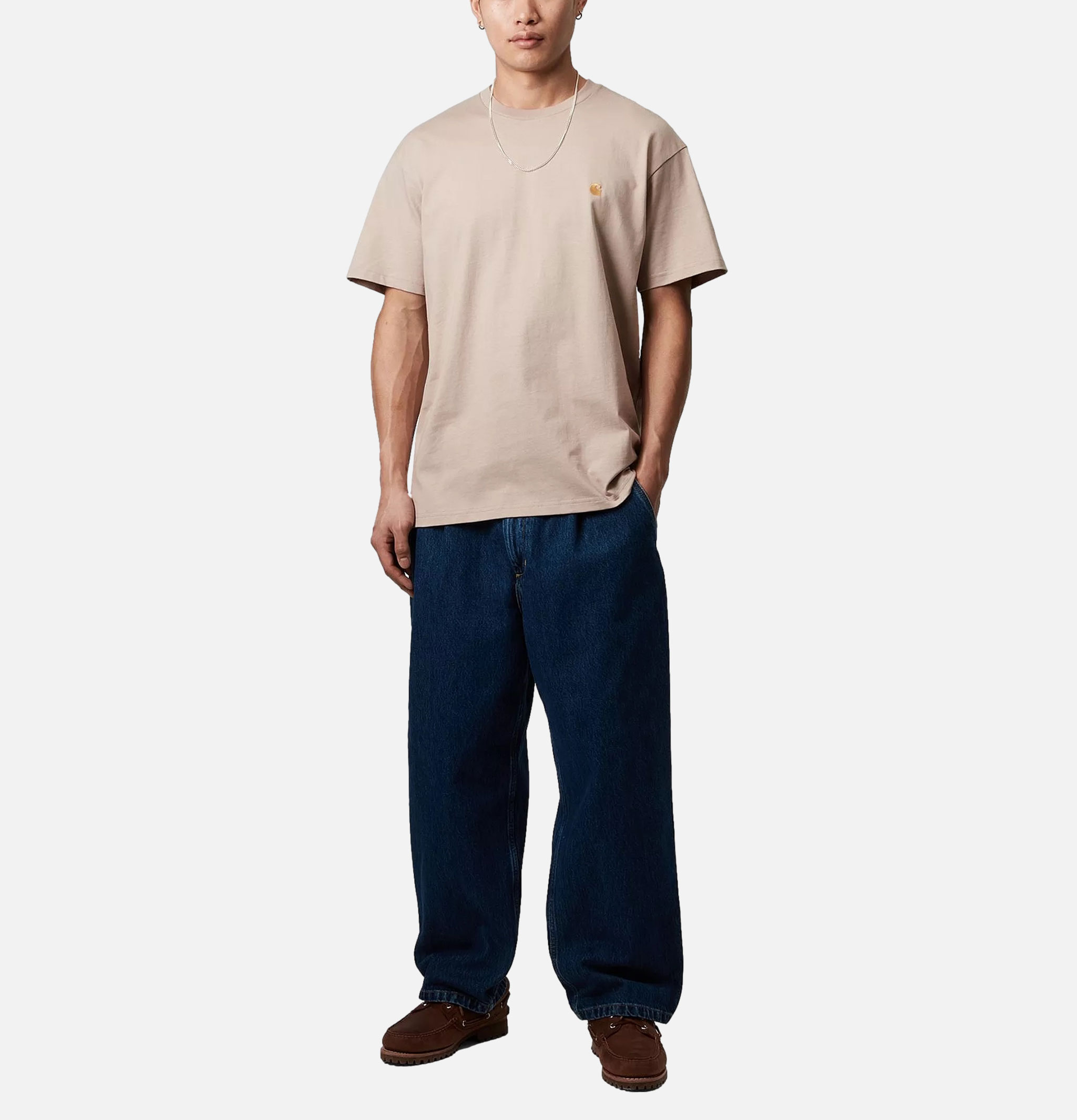 Carhartt WIP Chase T Shirt Dusky Beige
