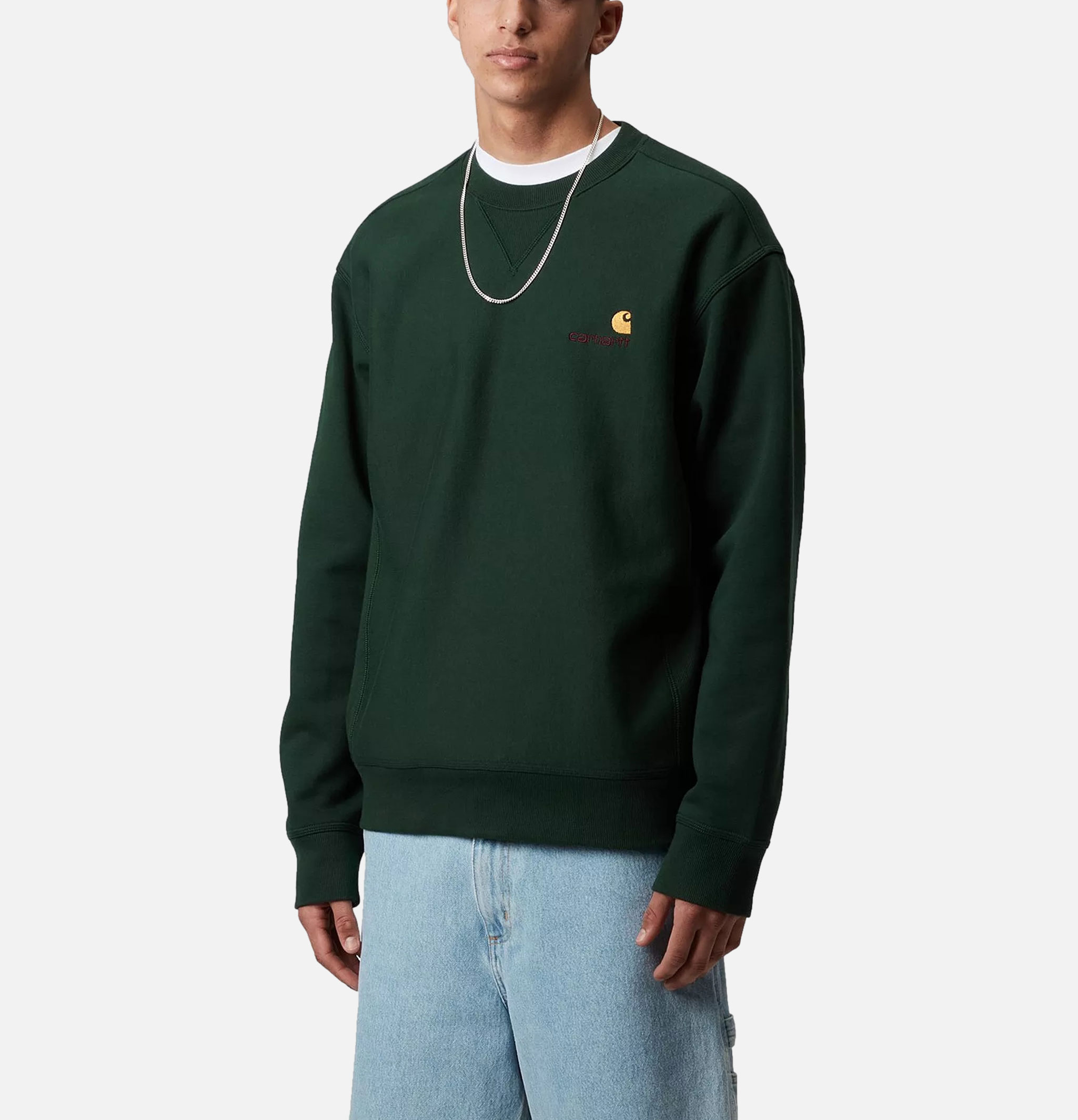 Carhartt WIP American Script Sweat Conifer