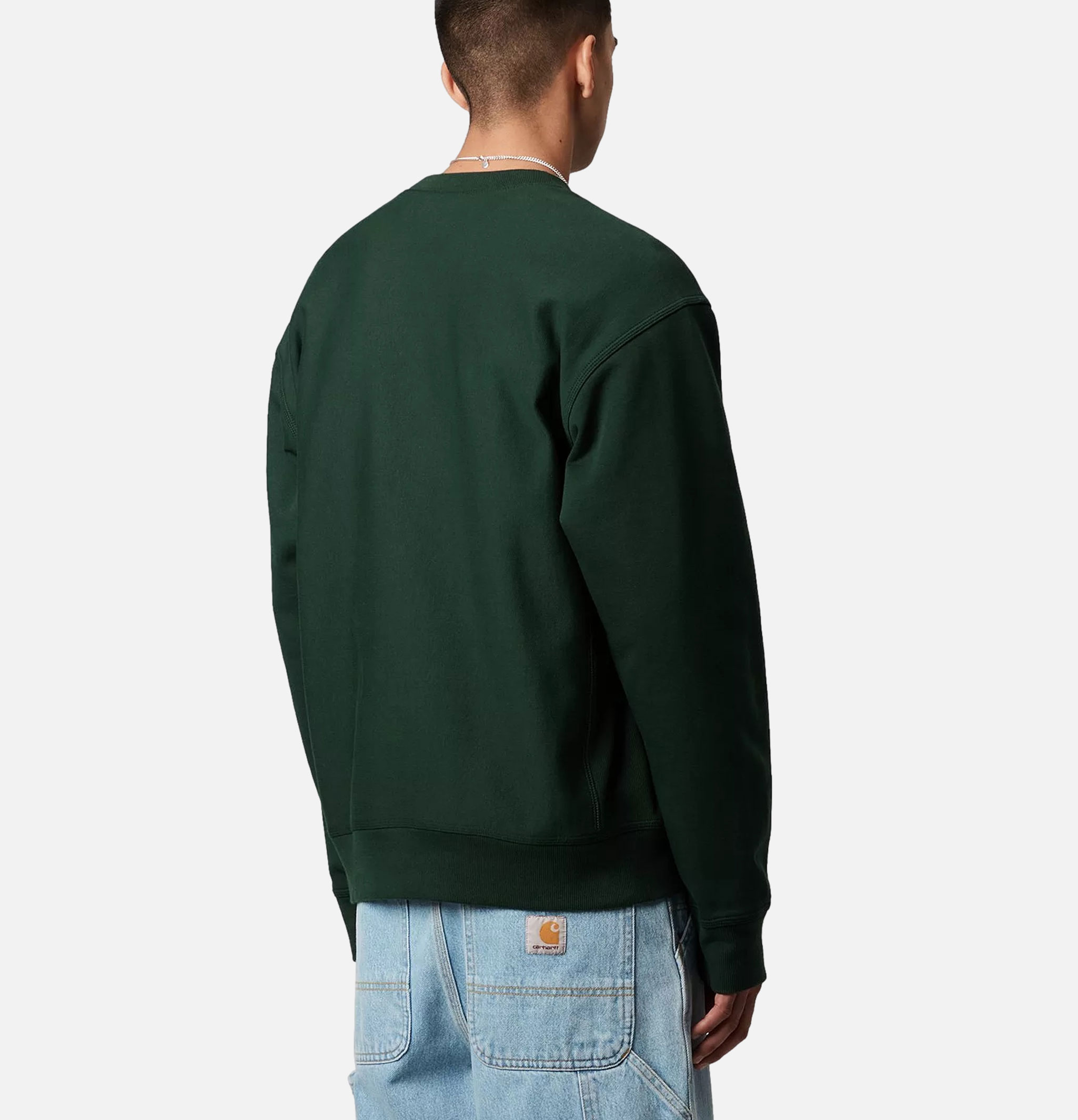 Carhartt WIP American Script Sweat Conifer