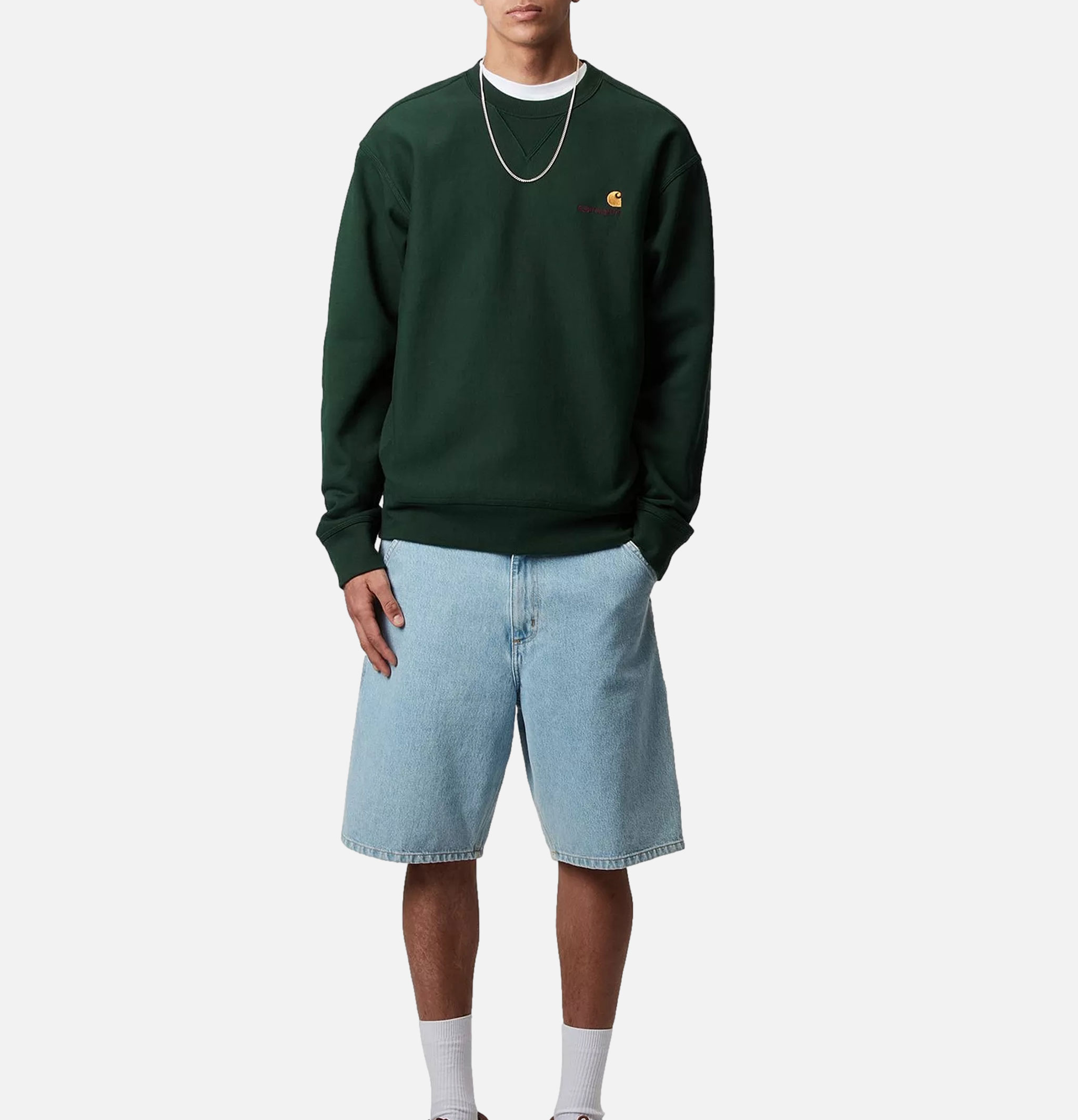 Carhartt WIP American Script Sweat Conifer
