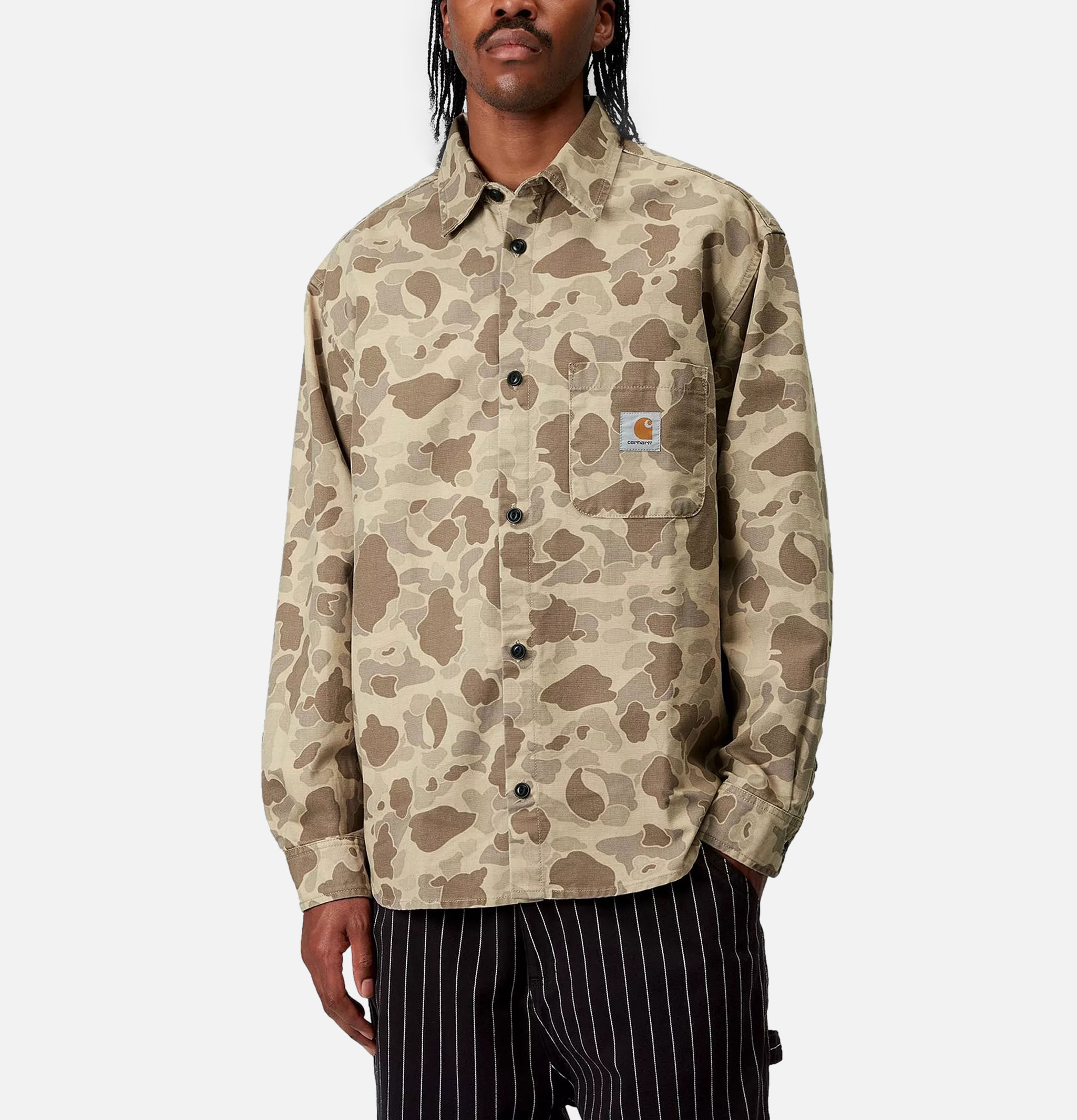 Carhartt WIP Duck Shirt Camo Desert Stone