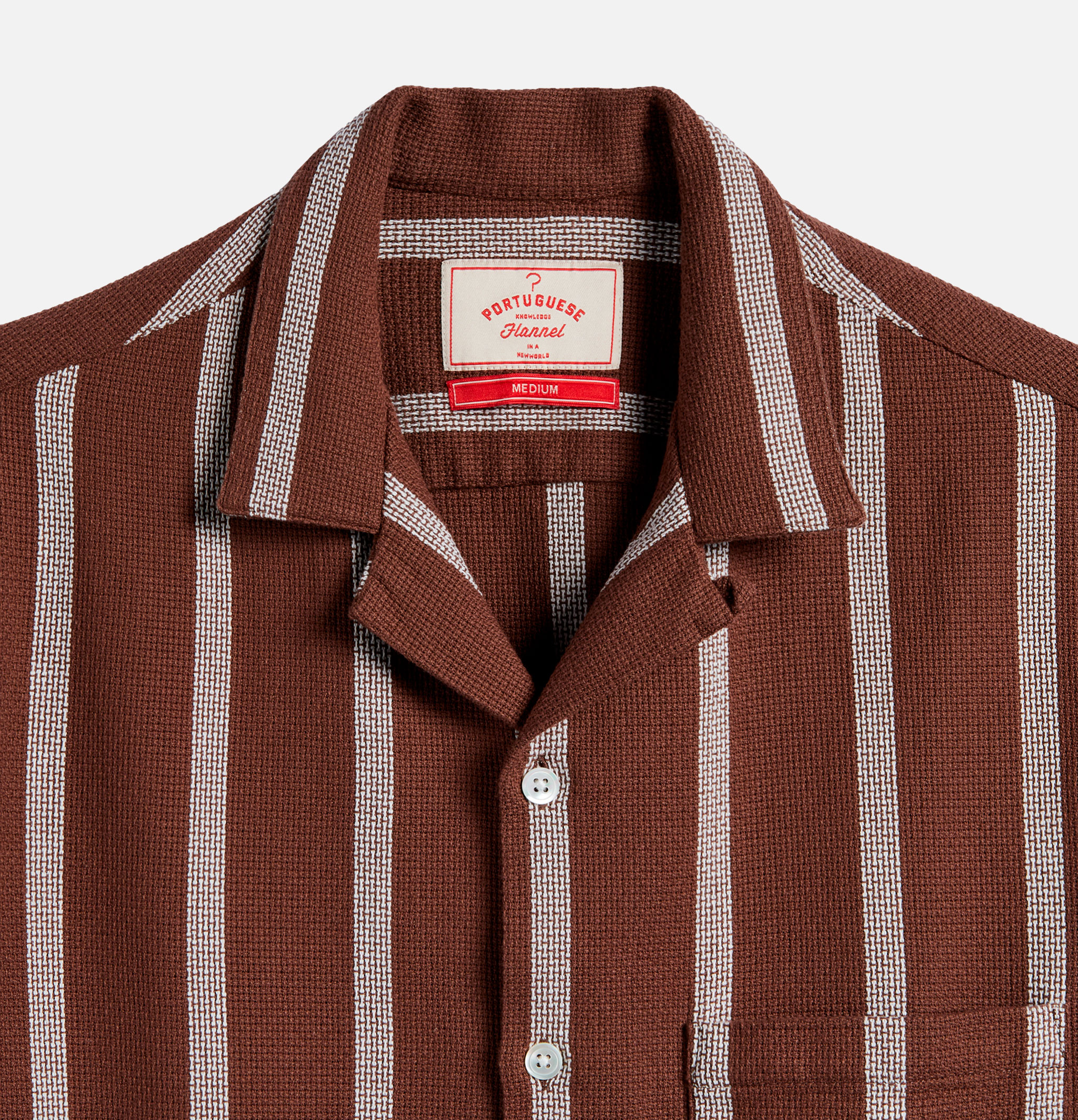 Portuguese Flannel Chemise Marques Marron