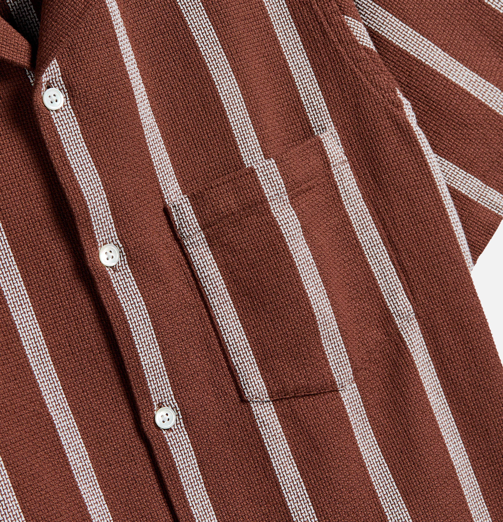 Portuguese Flannel Chemise Marques Marron