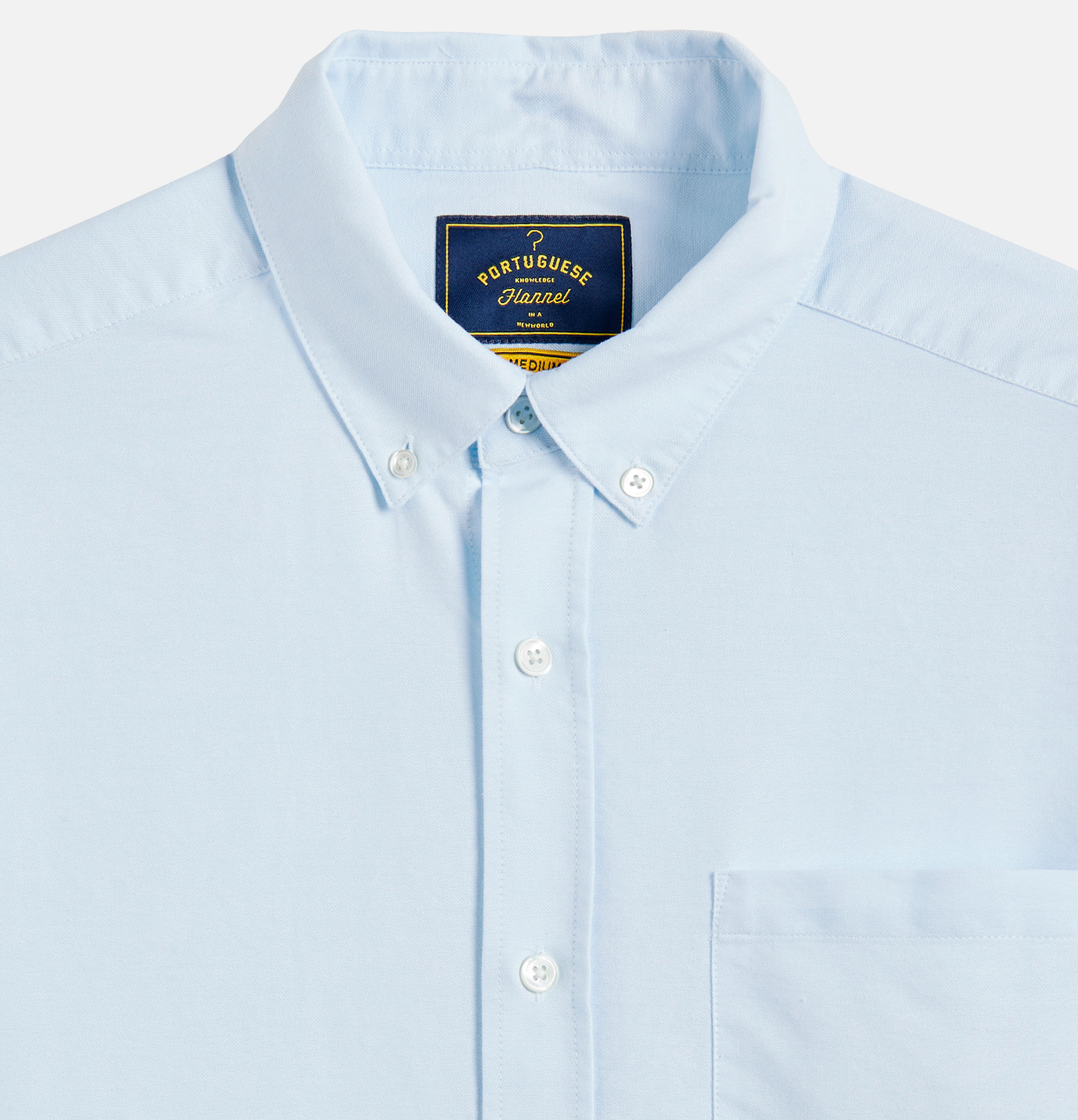 Portuguese Flannel Shirt Belavista Light Blue