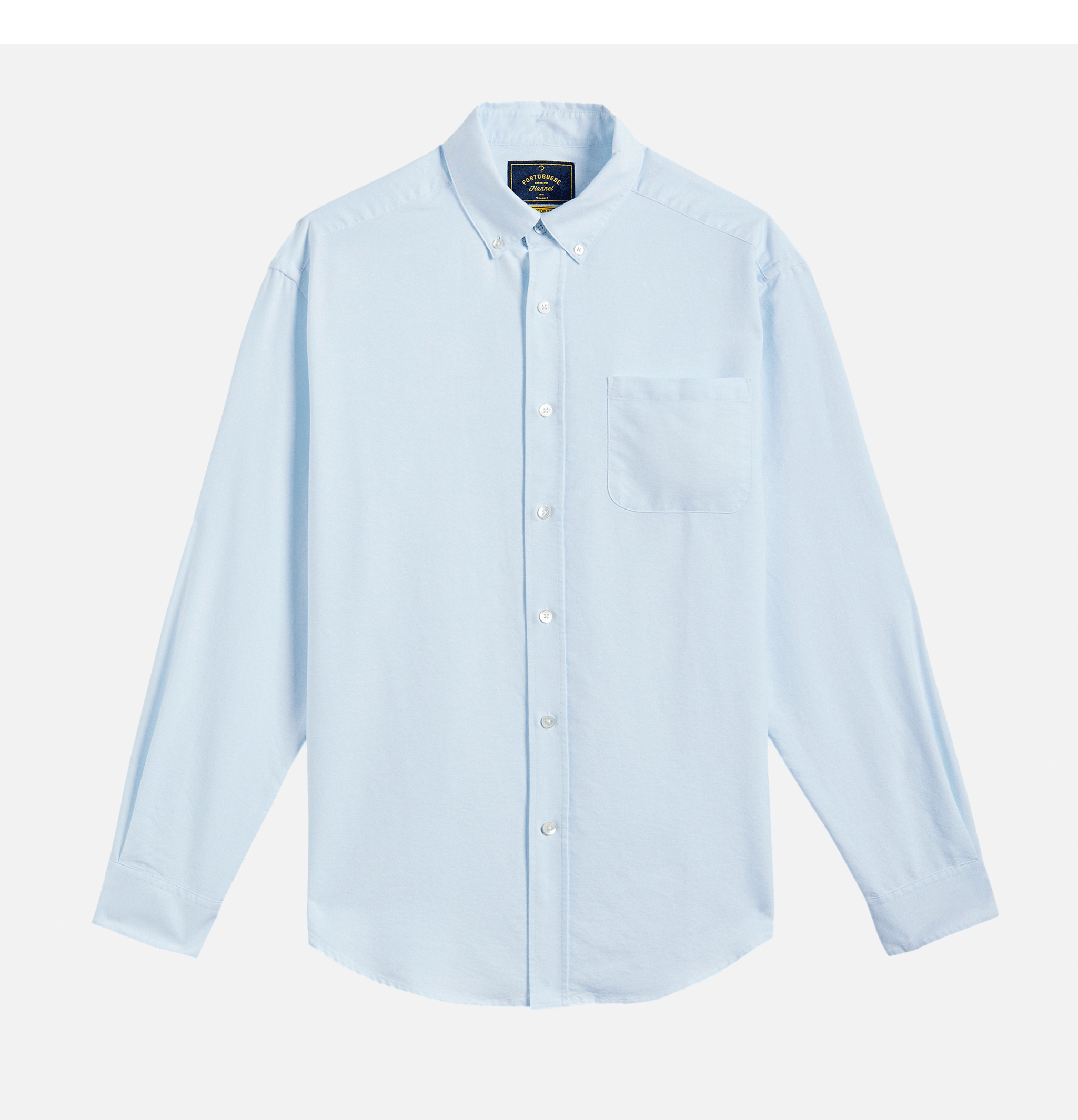 Portuguese Flannel Shirt Belavista Light Blue