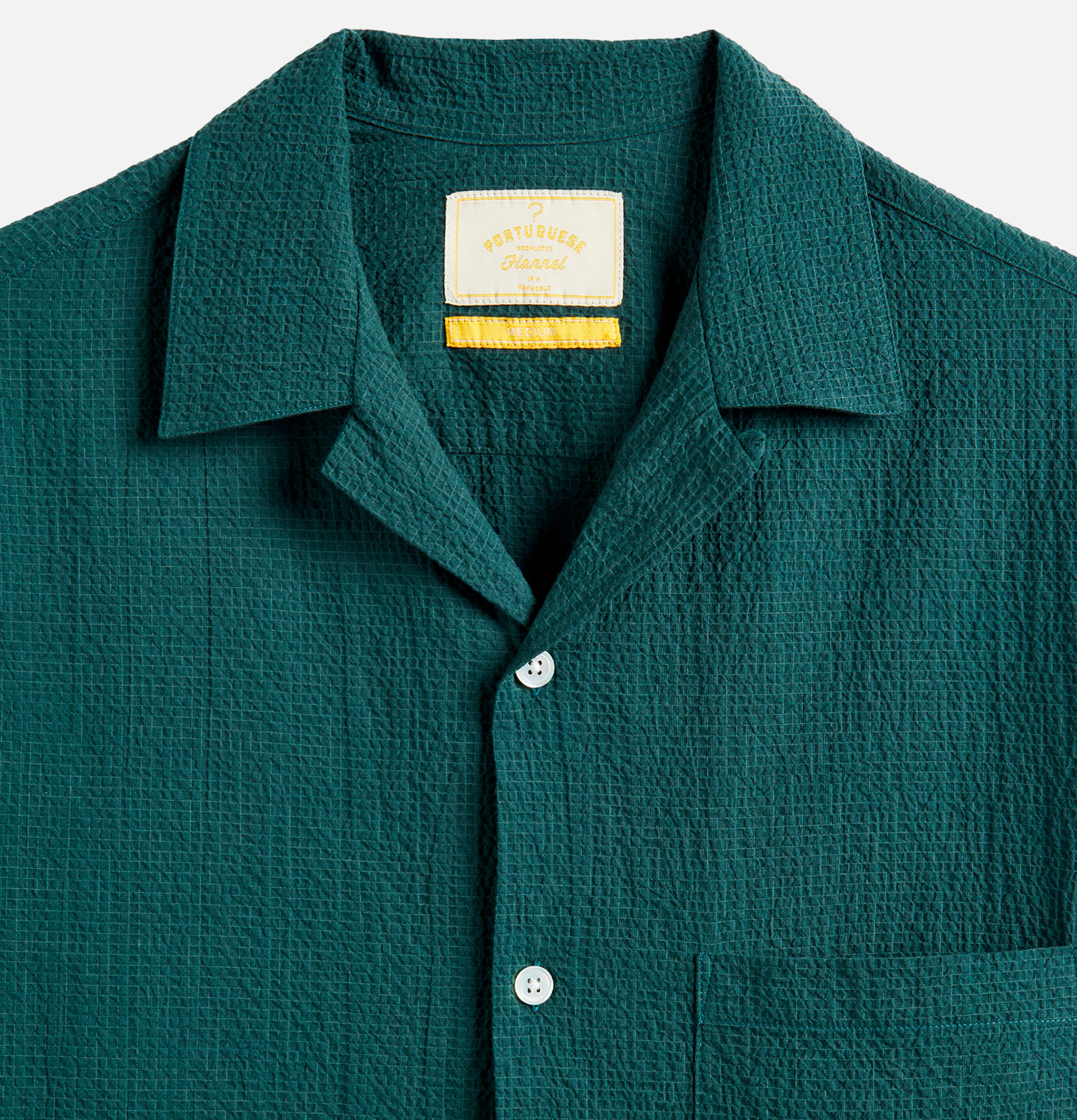 Portuguese Flannel Flame Green shirt