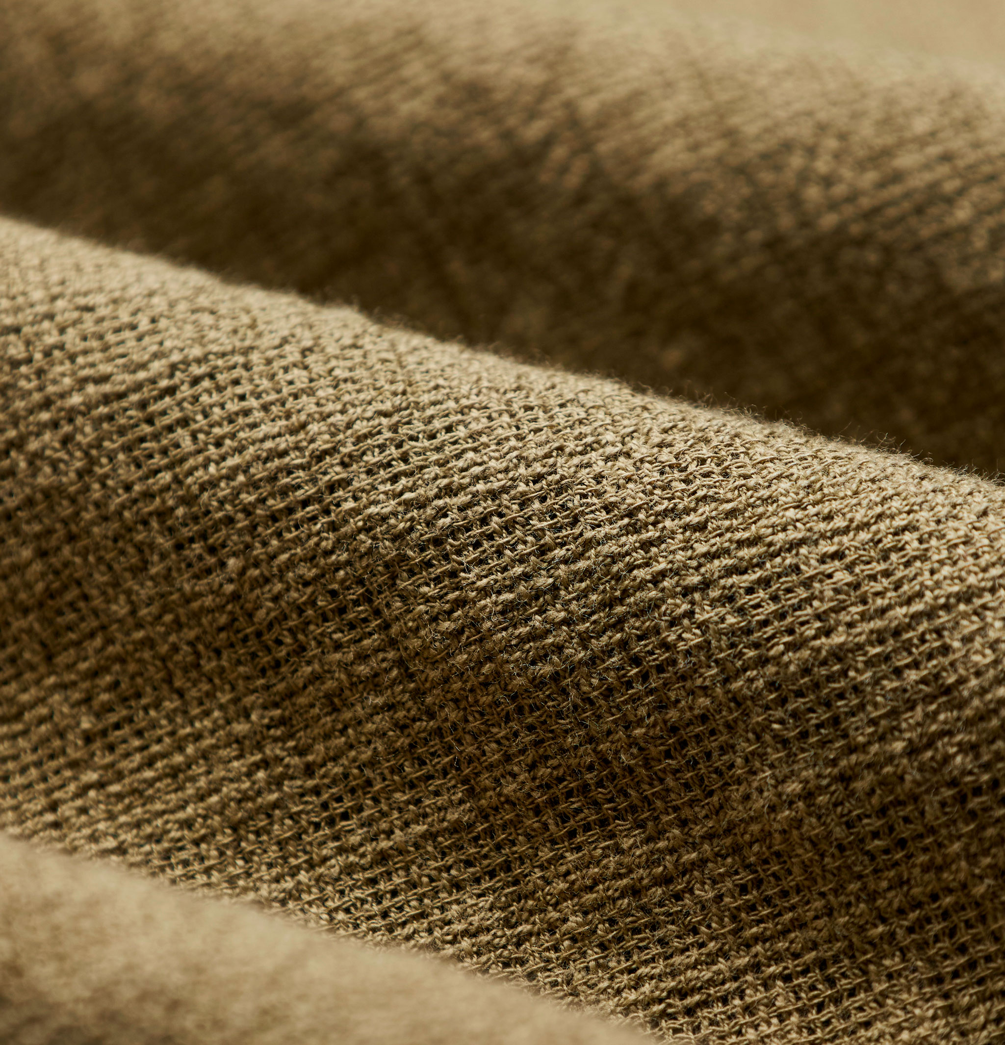 Portuguese Flannel Grain Khaki Shirt