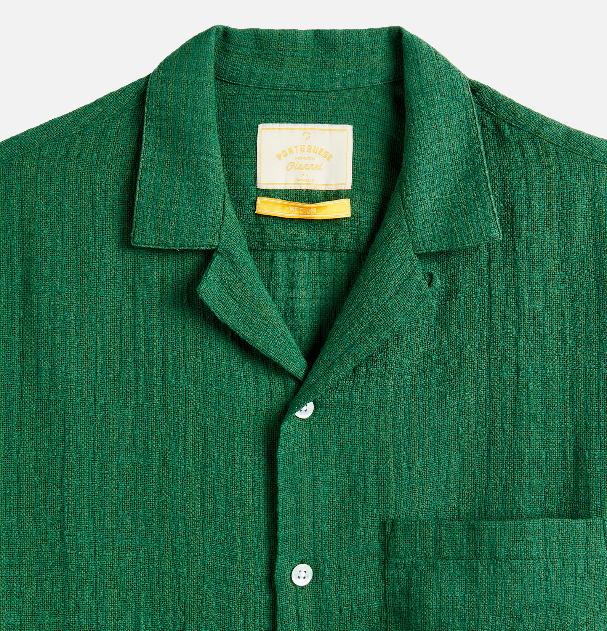 Portuguese Flannel Grain Green shirt