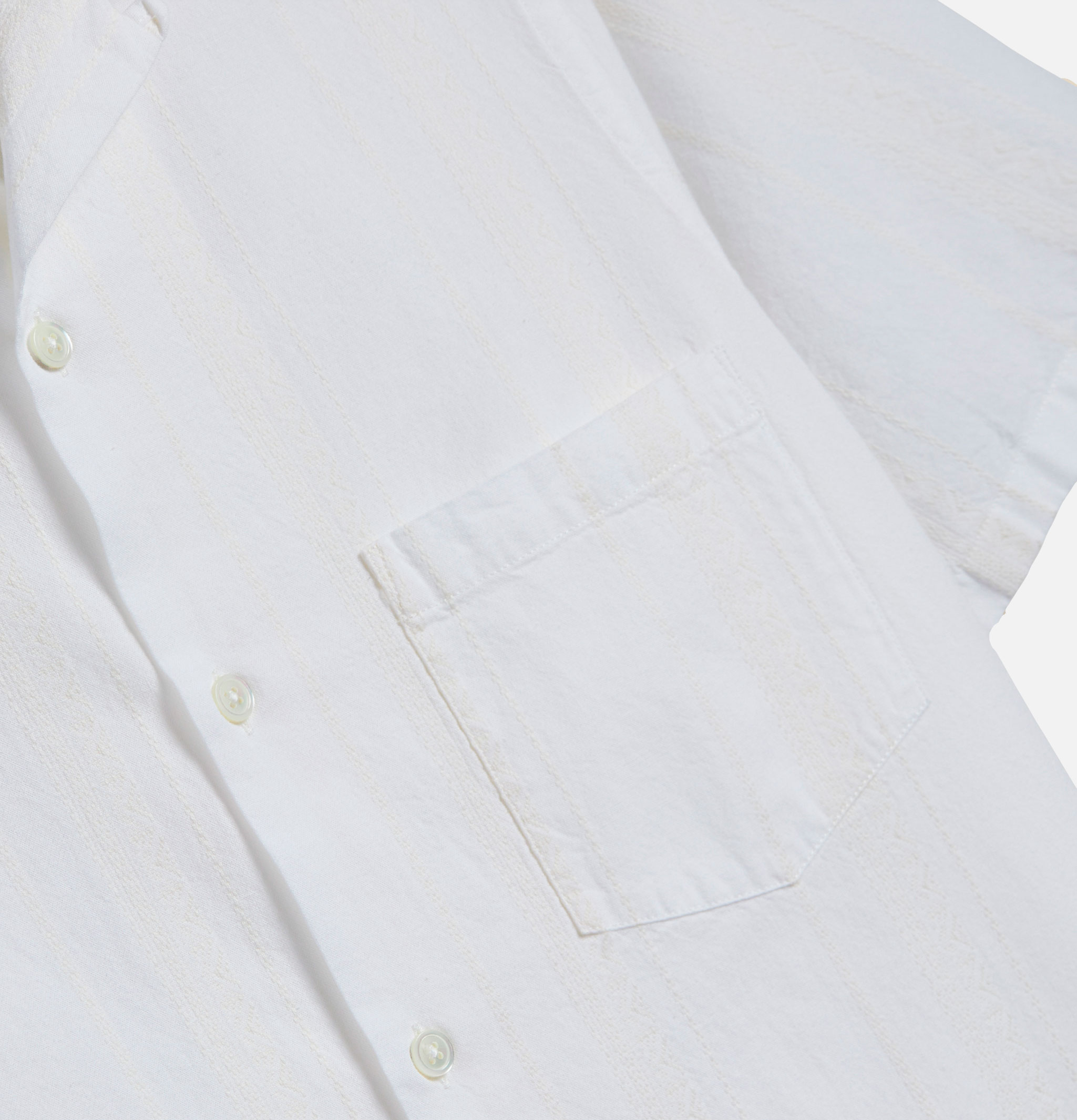 Portuguese Flannel Chemise Alqueva Blanc