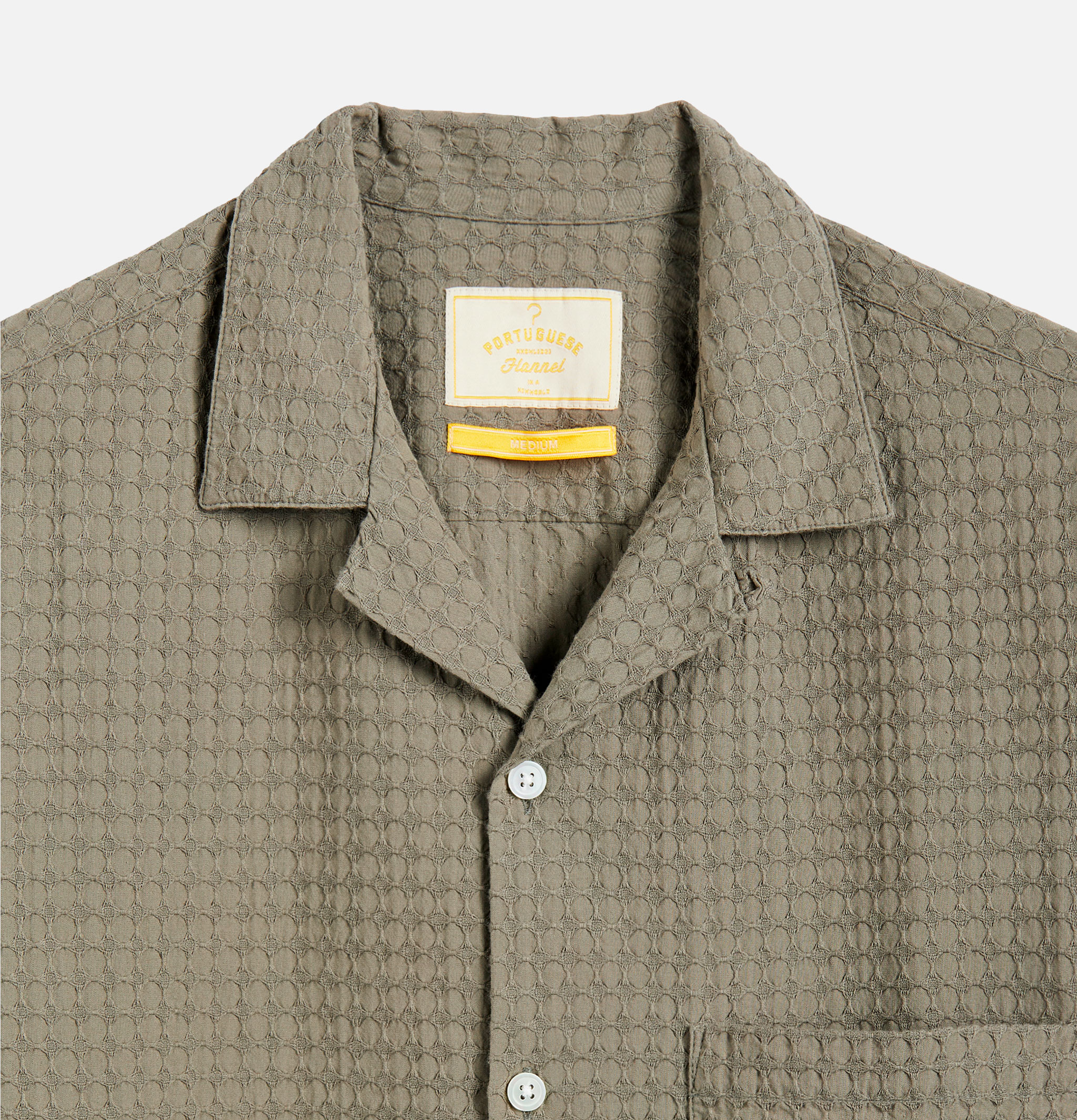 Portuguese Flannel Favo Khaki Shirt
