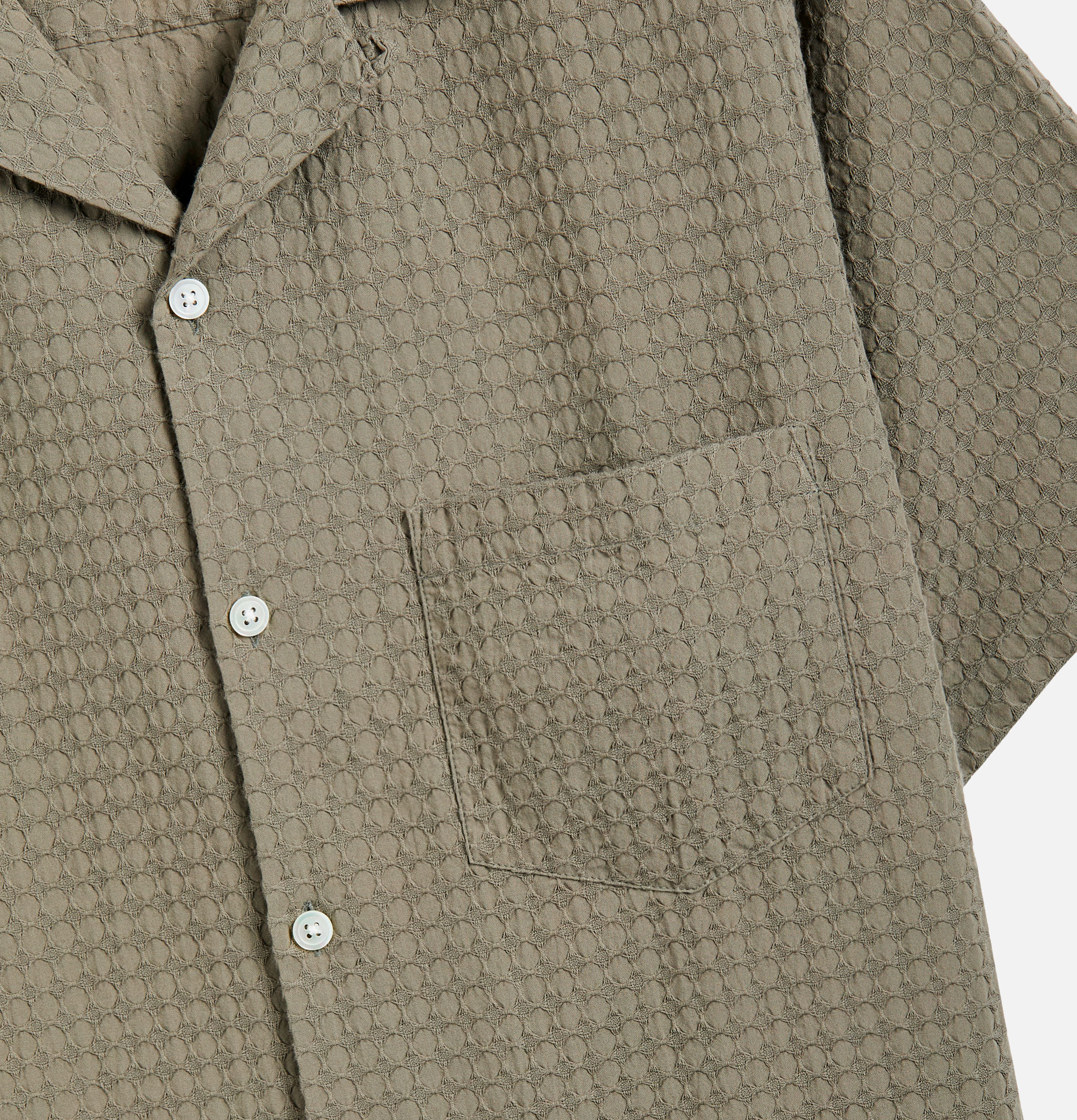 Portuguese Flannel Favo Khaki Shirt