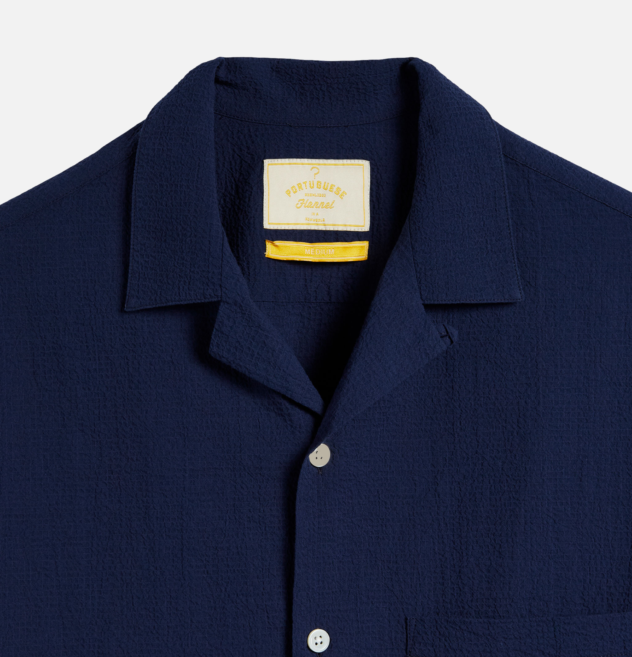 Portuguese Flannel Flame Navy Shirt