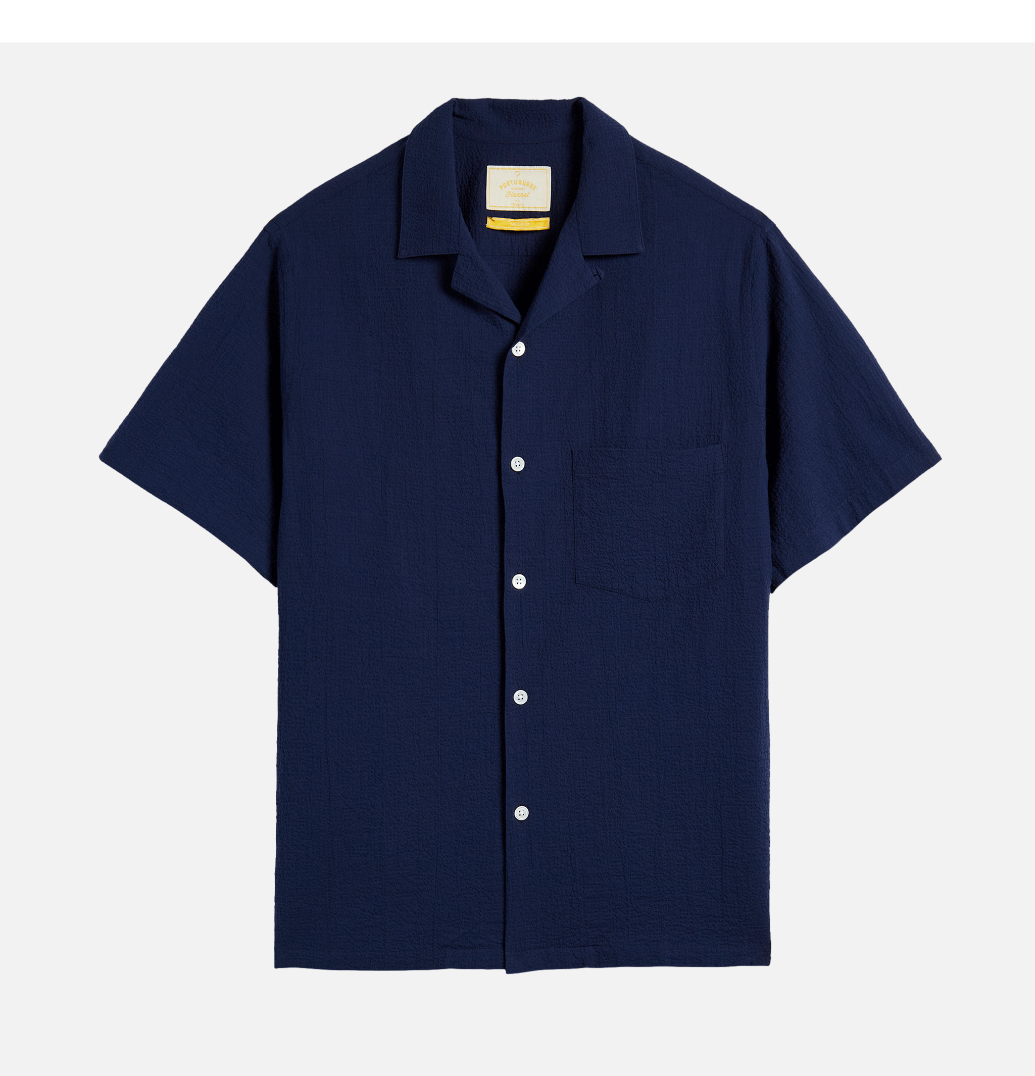 Portuguese Flannel Flame Navy Shirt