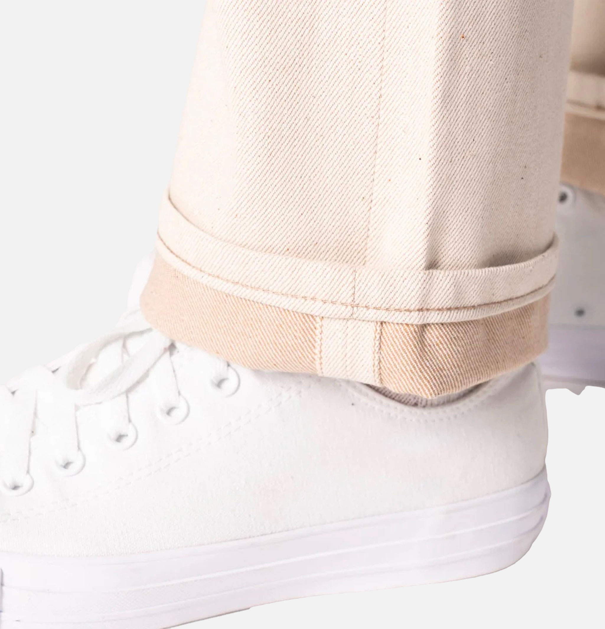 Naked and Famous Trueguy Foxfiber Ecru