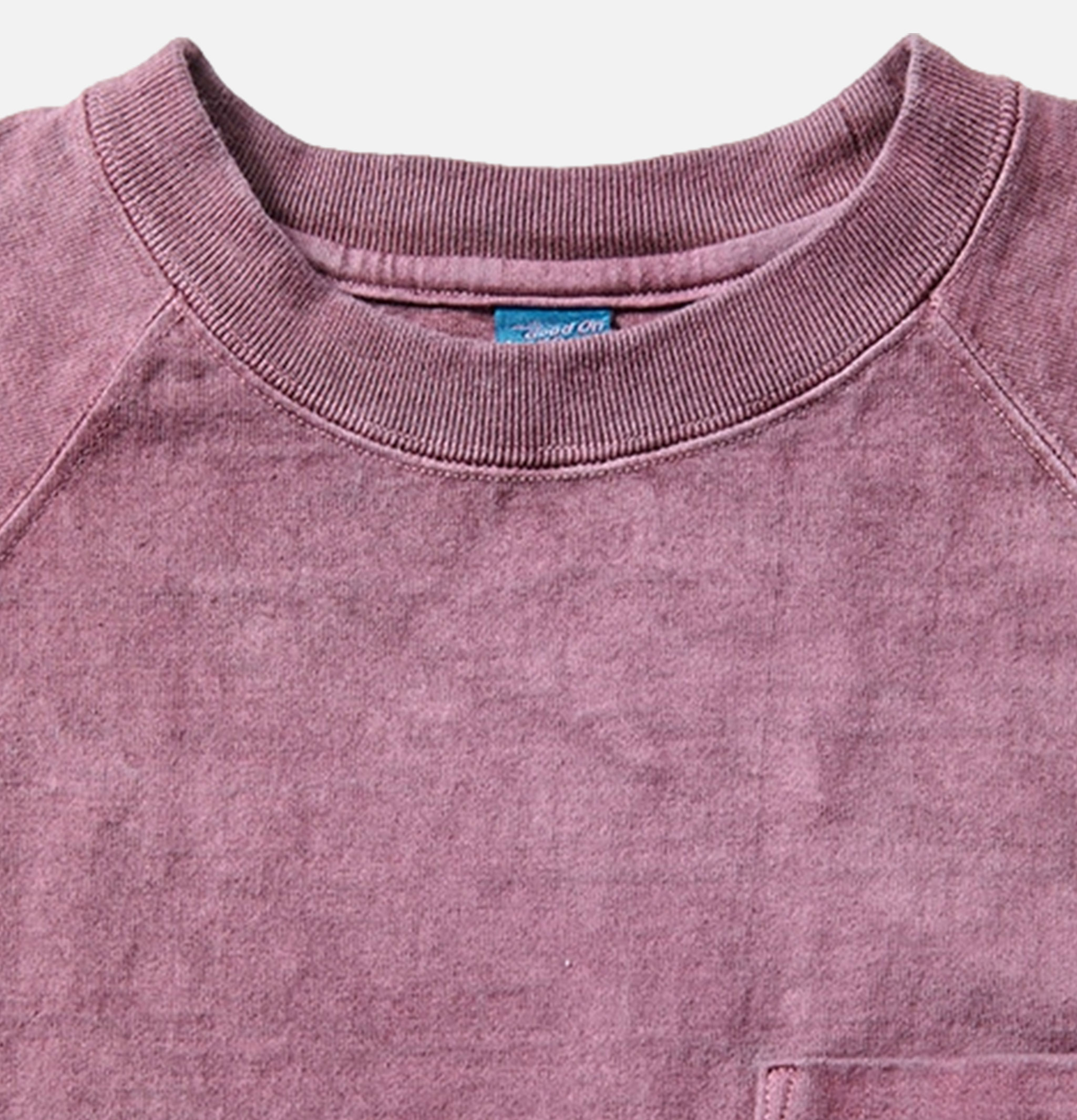 Good On Vintage Dye Ls Raglan Pocket Azuki