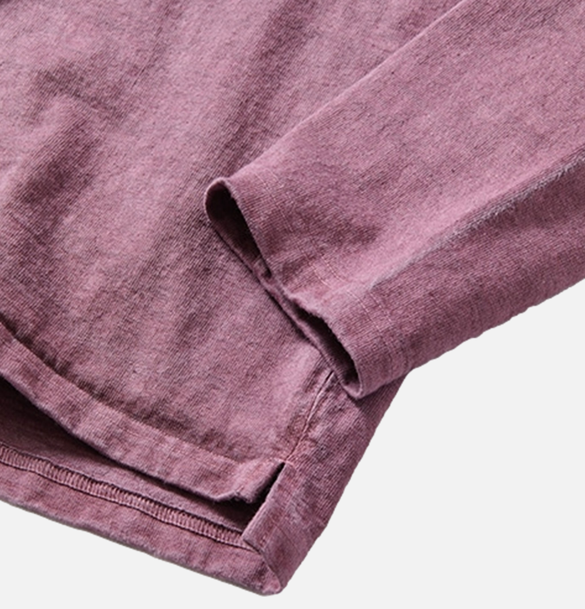 Good On Vintage Dye Ls Raglan Pocket Azuki