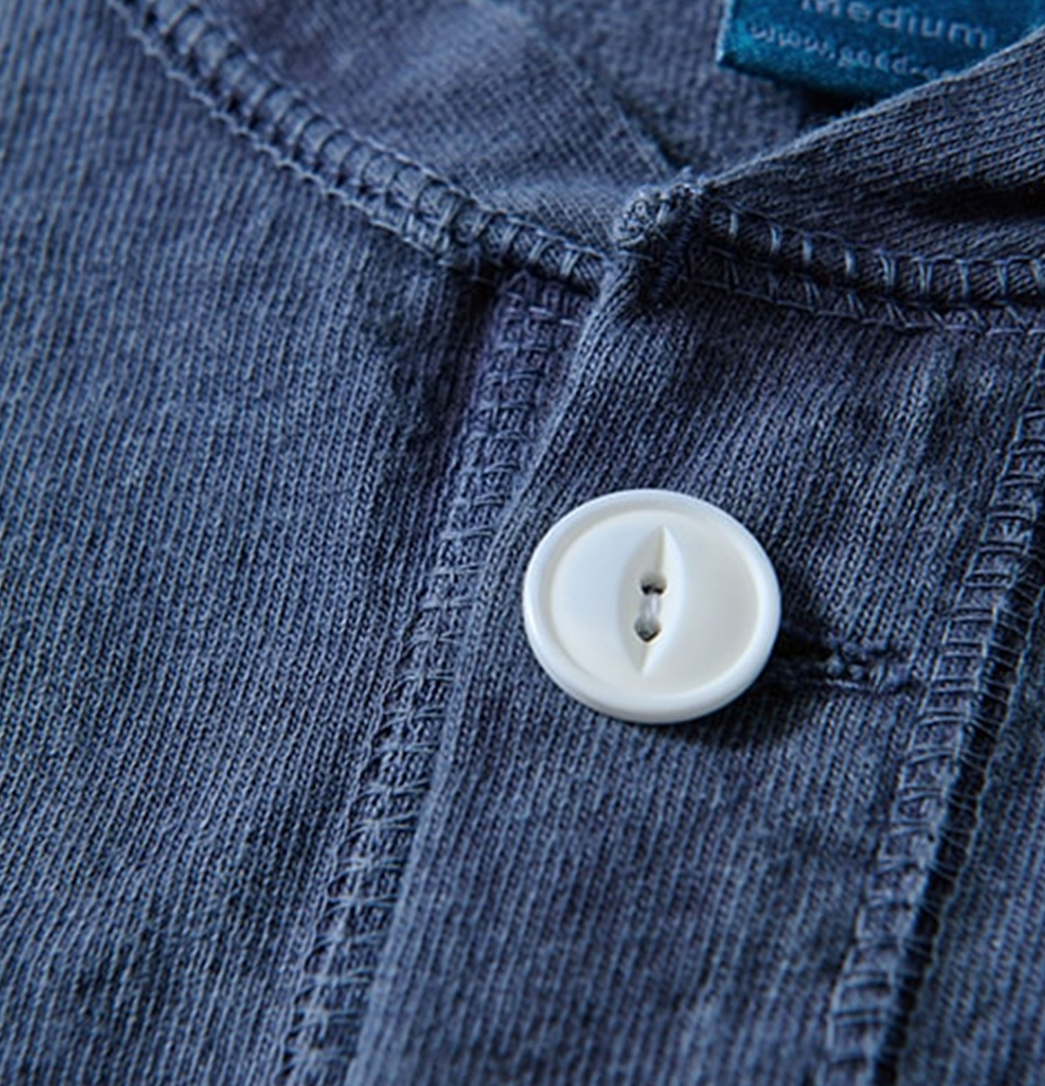 Good On Ls Heavy Henley Tee Navy