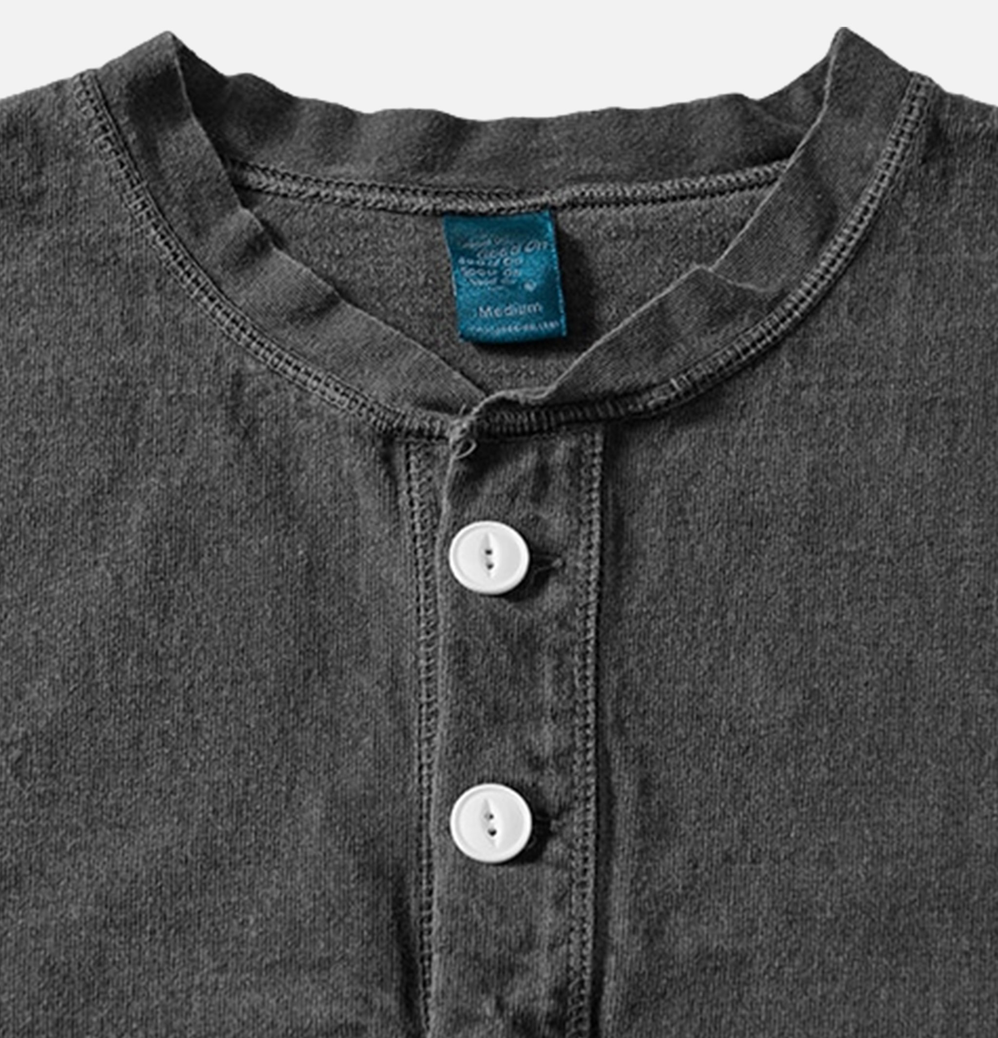 Good On Ls Heavy Henley Tee Black