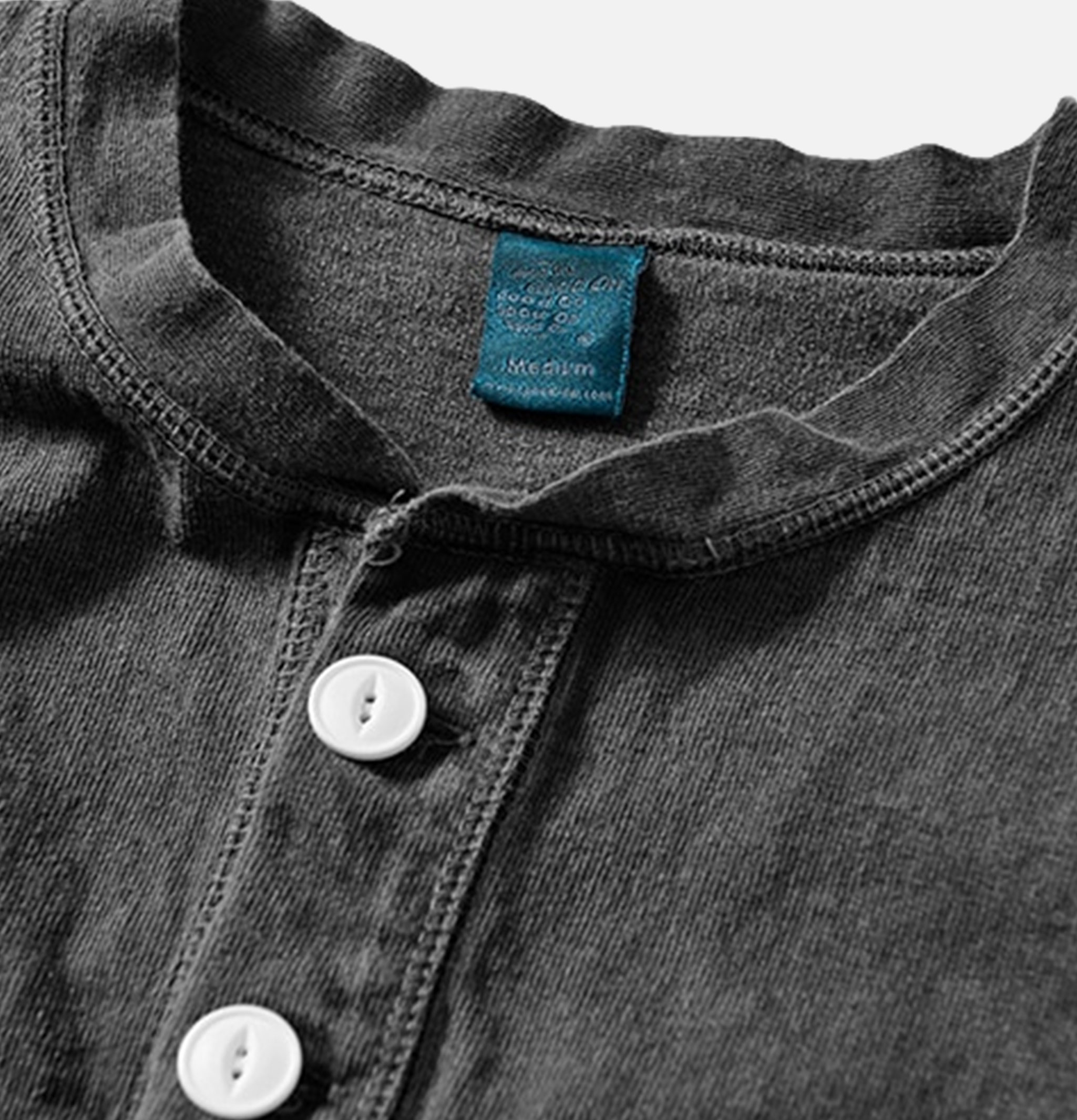 Good On Ls Heavy Henley Tee Black