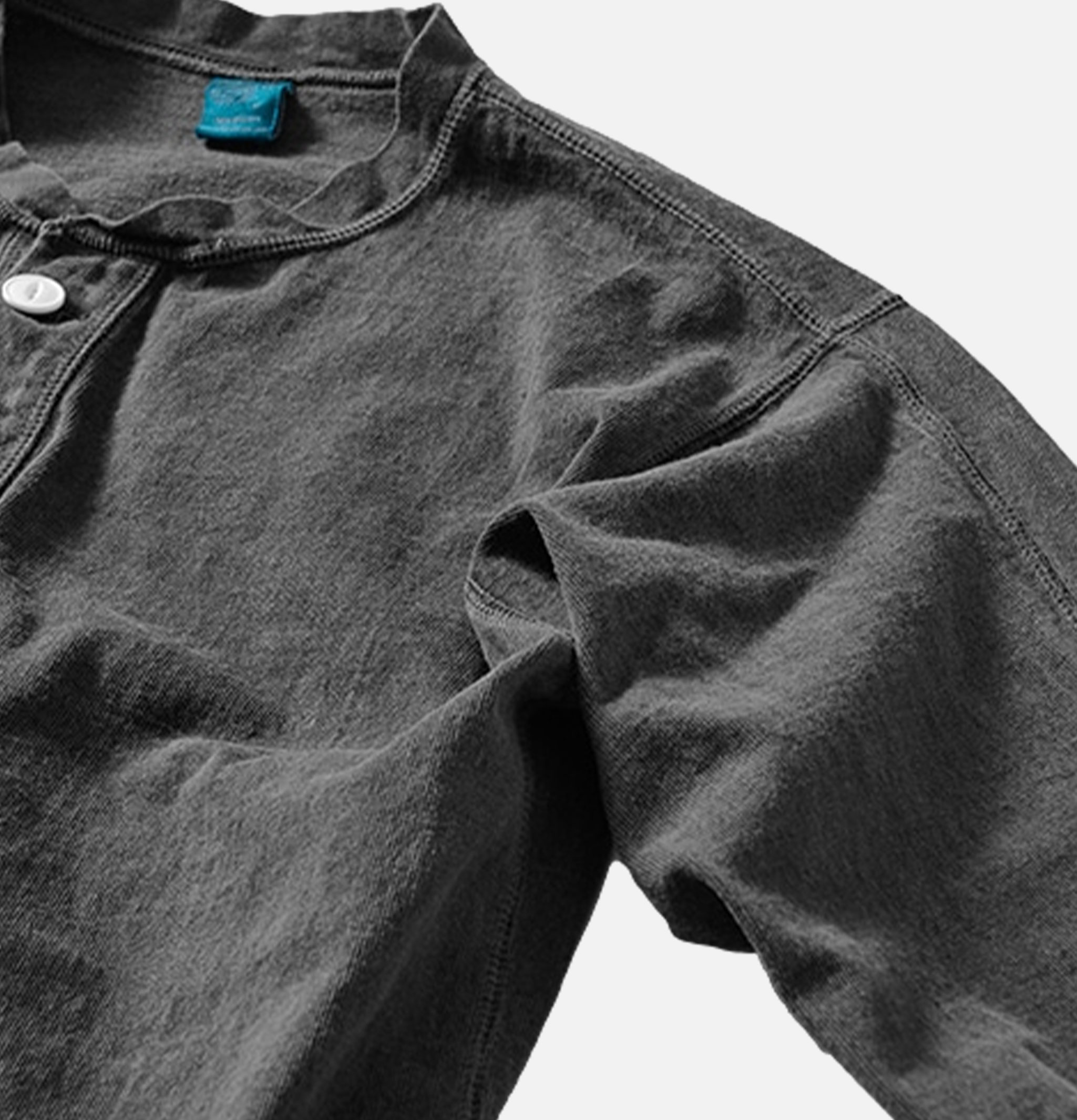 Good On Ls Heavy Henley Tee Black
