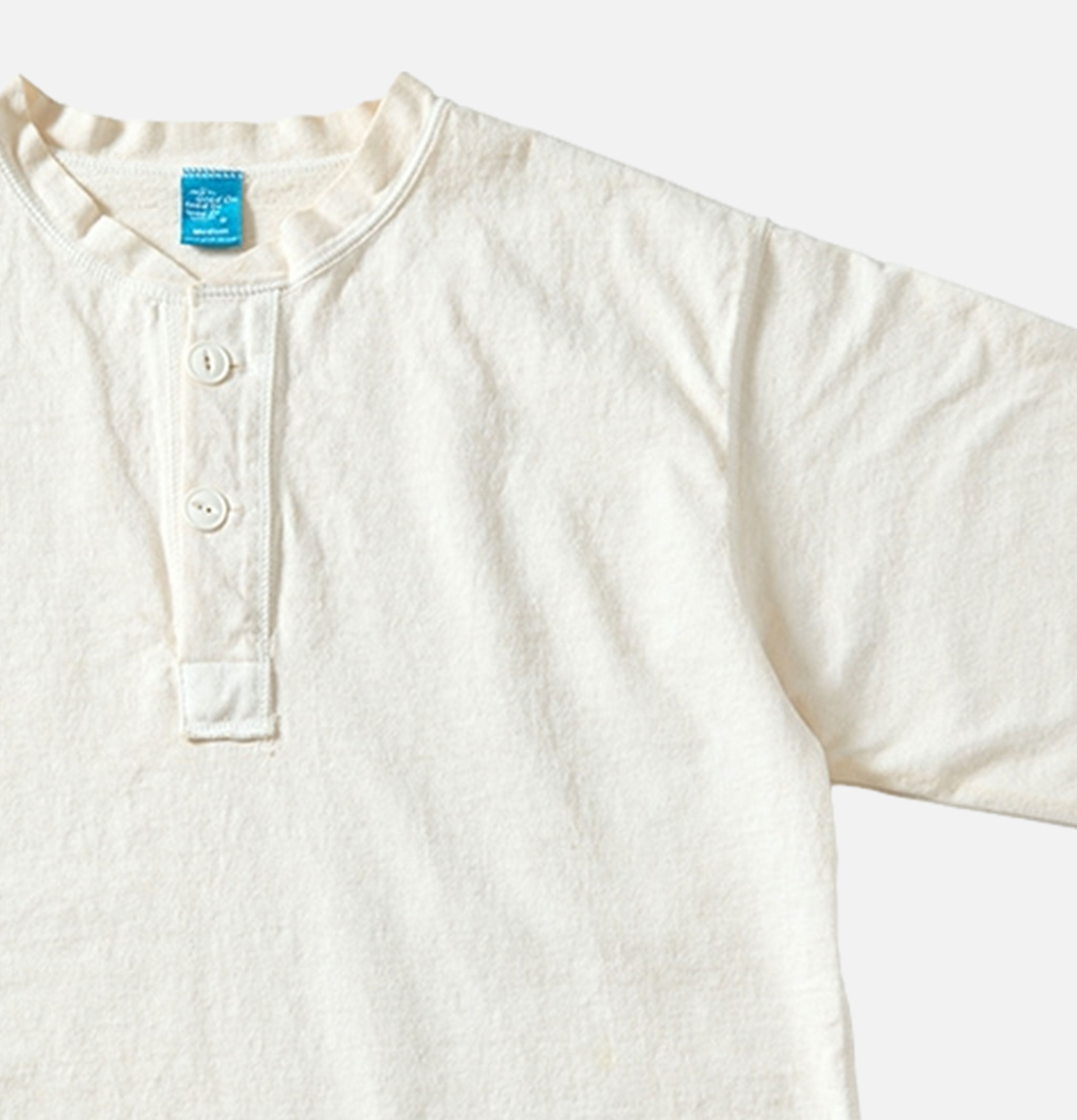 Good On Ls Heavy Henley Tee Natural